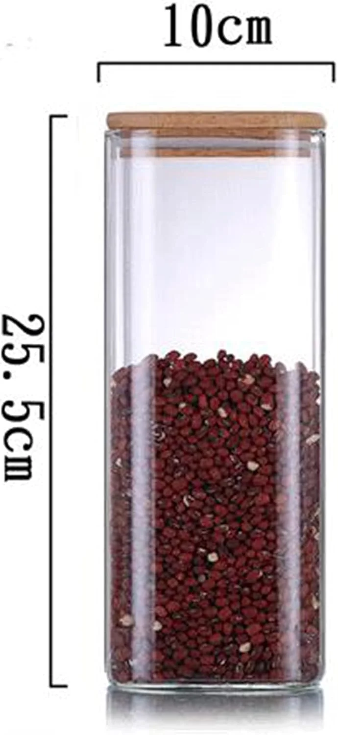 ظرف ذخیره سازی شیشه ای مربعی Lushh با درب بامبو محکم، ست ظروف آشپزخانه بوروسیلیکات برای نگهداری شیرینی، کلوچه، برنج، شکر، آرد، پاستا و آجیل، 2 عدد 1800 میلی لیتری ظرف ذخیره سازی شیشه ای مربعی Lushh با درب بامبو محکم، ست ظروف آشپزخانه بوروسیلیکات برای نگهداری شیرینی، کلوچه، برنج، شکر، آرد، پاستا و آجیل، 2 عدد 1800 میلی لیتری