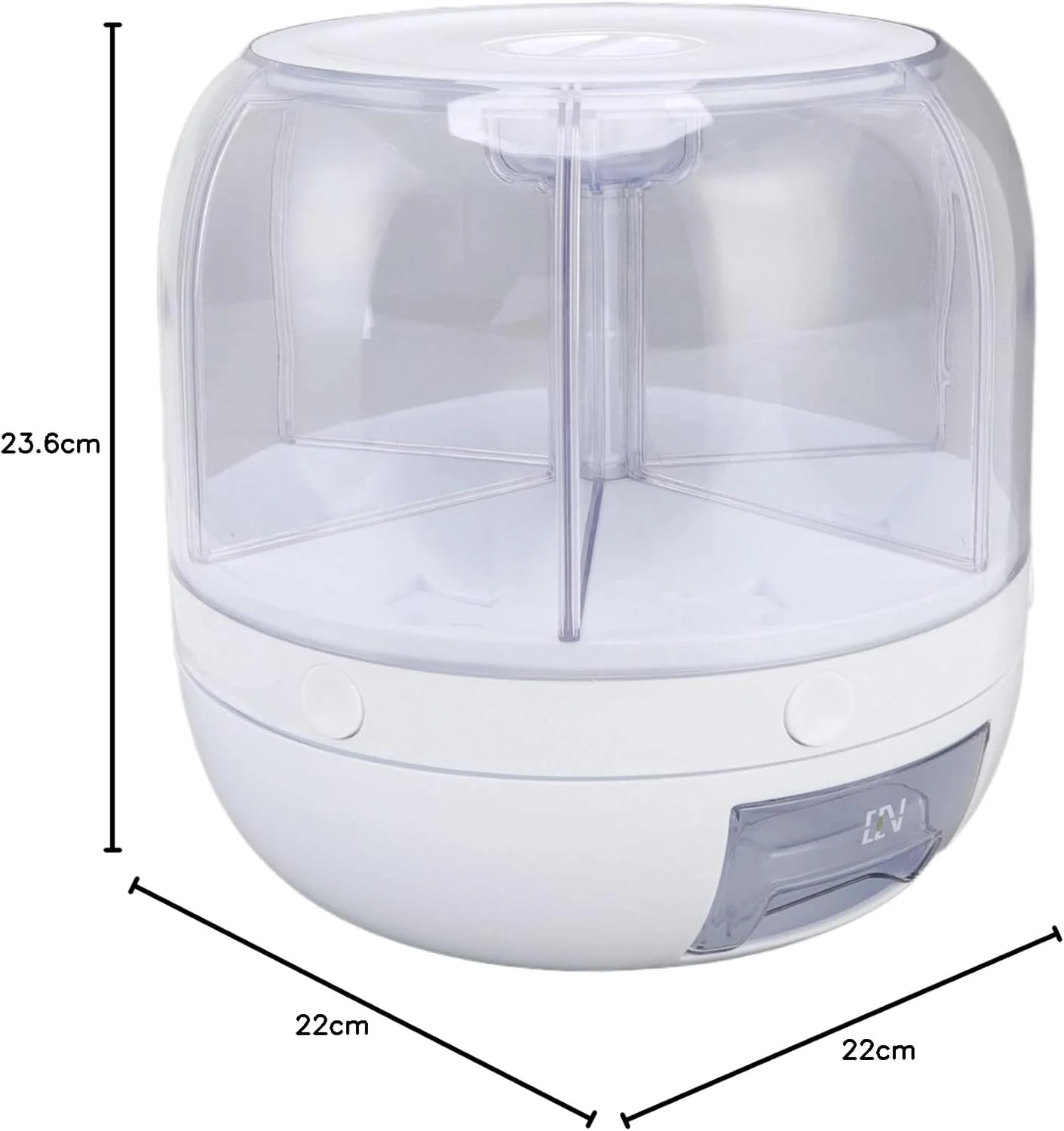 ظرف نگهداری برنج و غلات 6 قسمتی Luqeeg، توزیع کننده چرخشی 360 درجه مواد غذایی خشک، جعبه نگهداری مواد غذایی غلات، سطل برنج با درب مقاوم در برابر رطوبت مناسب برای آشپزخانه منزل (5 کیلوگرم) ظرف نگهداری برنج و غلات 6 قسمتی Luqeeg، توزیع کننده چرخشی 360 درجه مواد غذایی خشک، جعبه نگهداری مواد غذایی غلات، سطل برنج با درب مقاوم در برابر رطوبت مناسب برای آشپزخانه منزل (5 کیلوگرم)