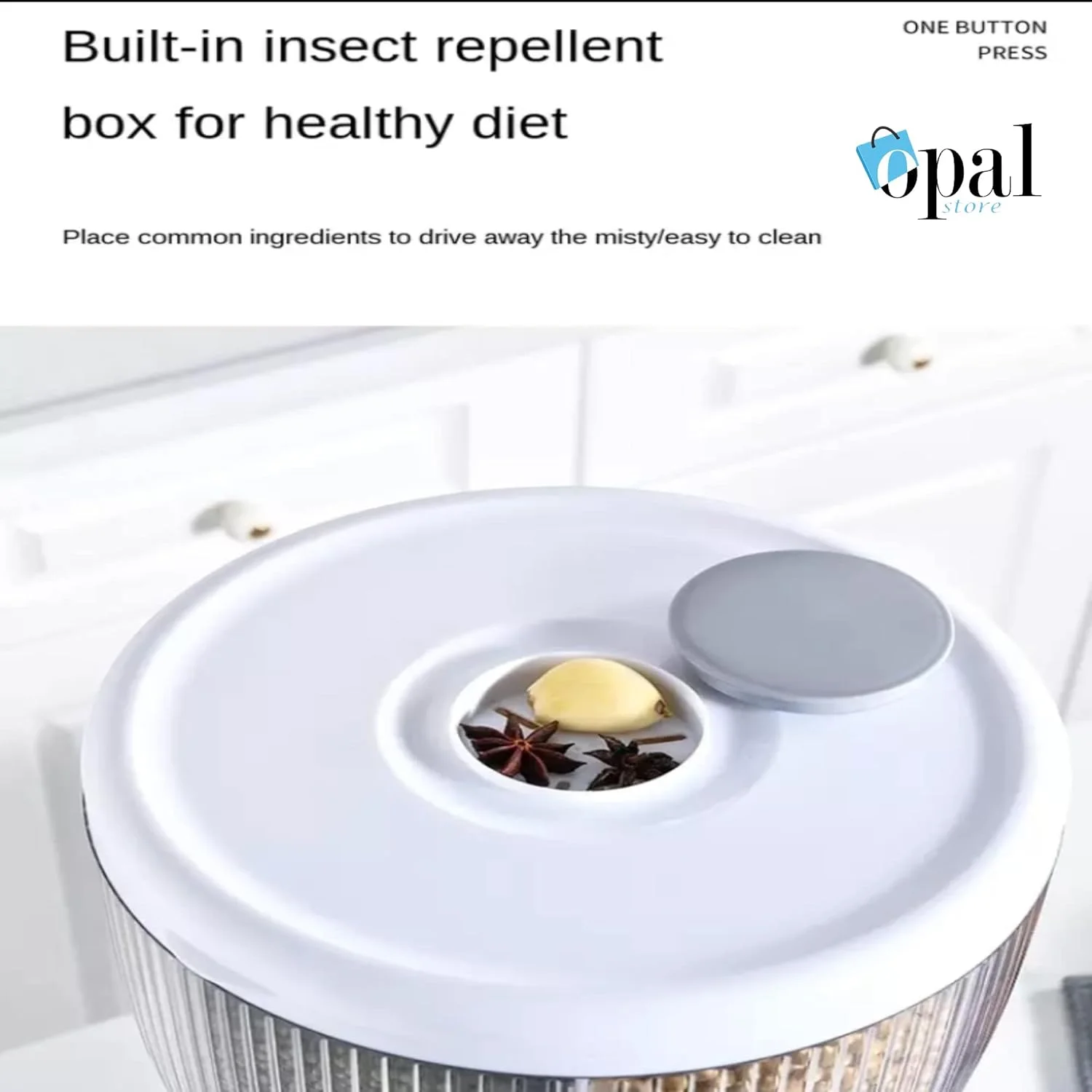 ظرف نگهداری برنج اوپال، استوانه مدرج اتوماتیک و درب دار ظرف نگهداری برنج اوپال، استوانه مدرج اتوماتیک و درب دار