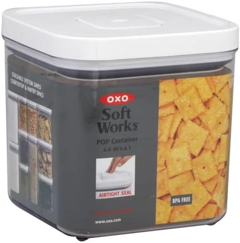 ظرف نگهداری مواد غذایی درب فشاری OXO Good Grips مدل POP - ظرف نگهداری مواد غذایی 2.4 کوارت - شکر 1071399UK ظرف نگهداری مواد غذایی درب فشاری OXO Good Grips مدل POP - ظرف نگهداری مواد غذایی 2.4 کوارت - شکر 1071399UK