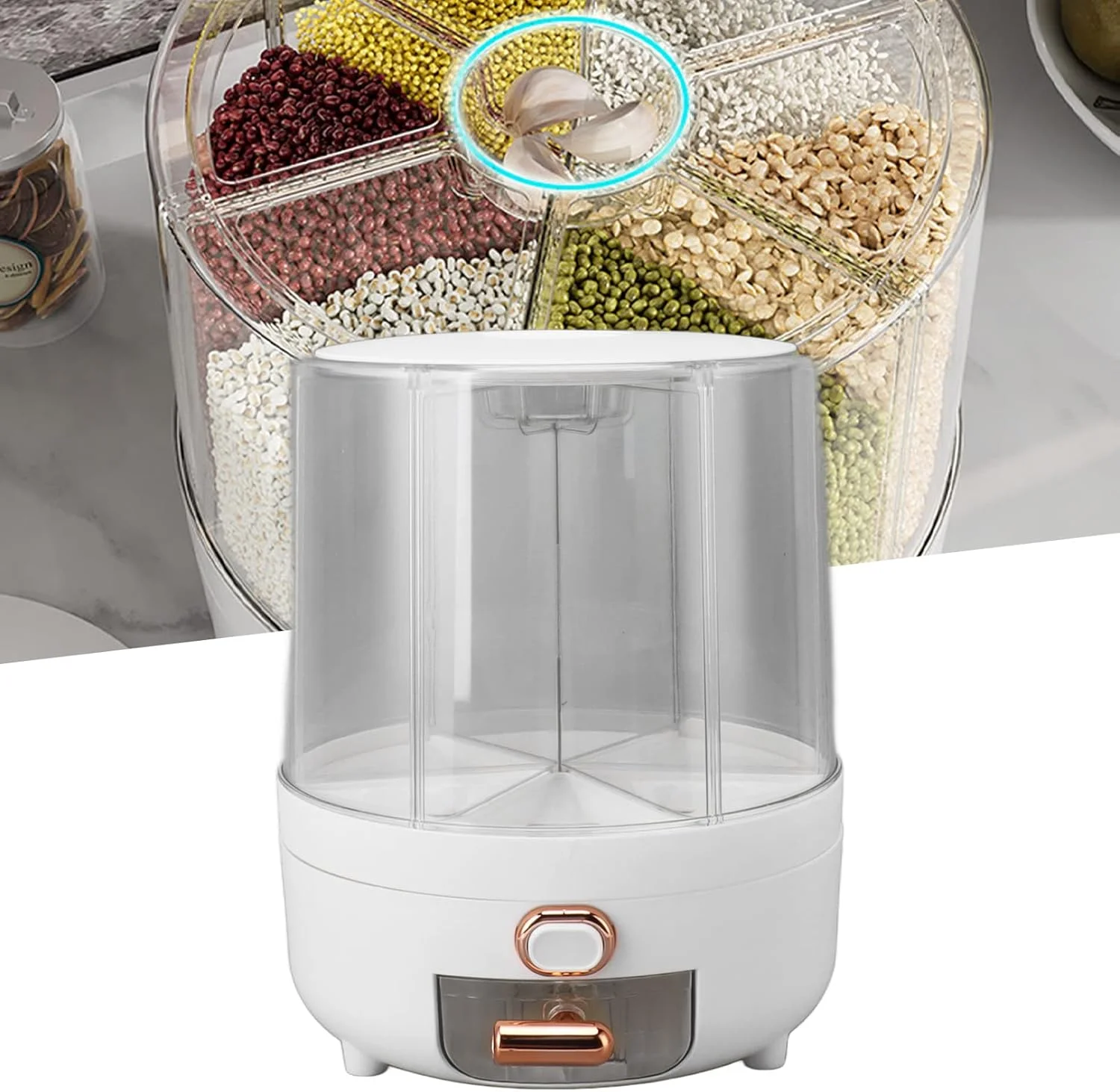 ظرف نگهداری برنج، باکس برنج، ظرف آشپزخانه برای نگهداری برنج (سایز بزرگ)