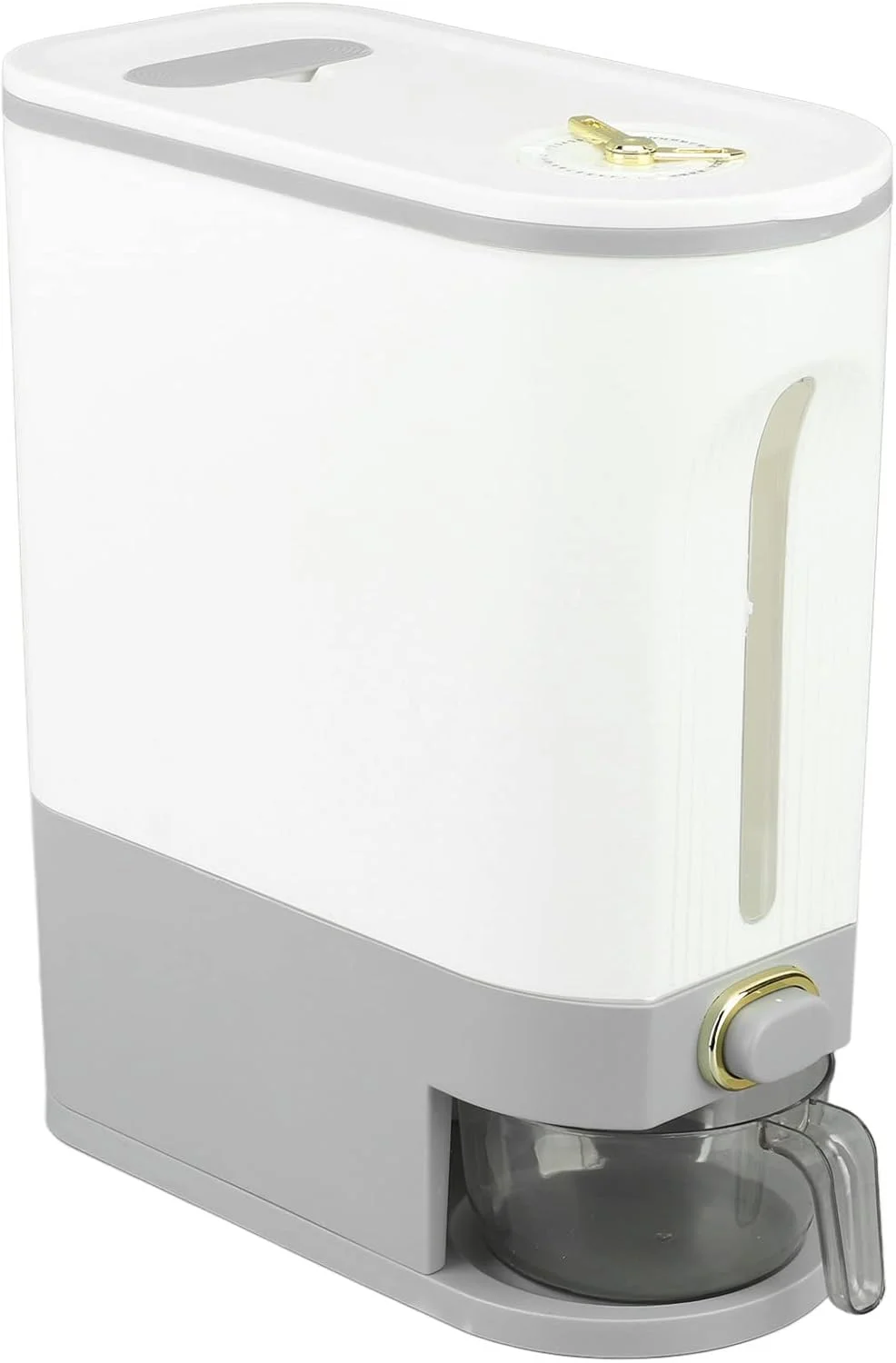 ظرف برنج سوراندی، جعبه نگهداری غلات، سطل پخش کننده غلات خانگی برای سازماندهی انبار آشپزخانه (L) ظرف برنج سوراندی، جعبه نگهداری غلات، سطل پخش کننده غلات خانگی برای سازماندهی انبار آشپزخانه (L)