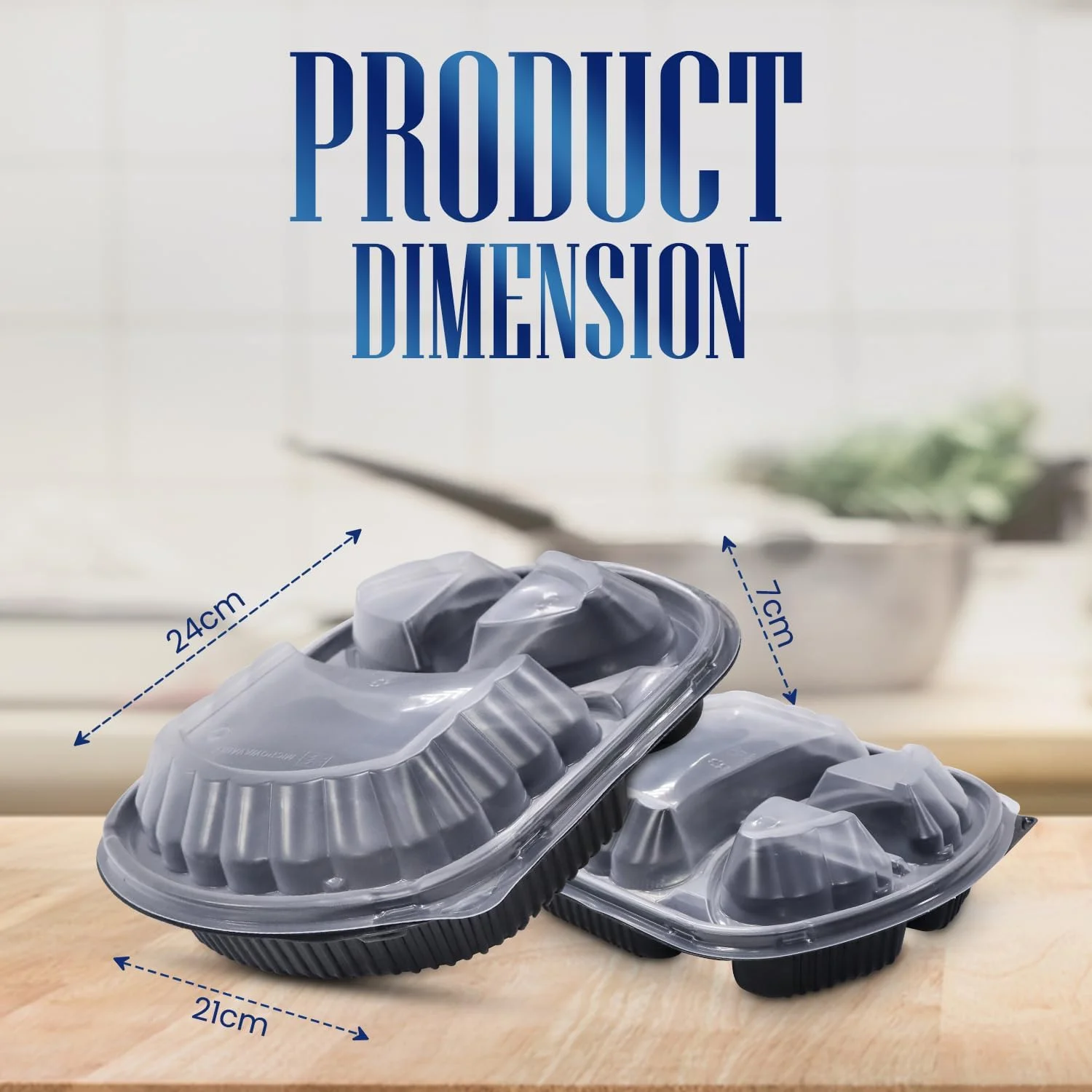 ظروف یکبار مصرف بسته بندی SNH، بسته 24 عددی، بیضی شکل، پایه مشکی، مناسب برای آماده سازی غذا با درب – 3 محفظه، قابل استفاده در مایکروویو، فریزر و ماشین ظرفشویی، جعبه های نگهداری مواد غذایی ضد نشت ظروف یکبار مصرف بسته بندی SNH، بسته 24 عددی، بیضی شکل، پایه مشکی، مناسب برای آماده سازی غذا با درب – 3 محفظه، قابل استفاده در مایکروویو، فریزر و ماشین ظرفشویی، جعبه های نگهداری مواد غذایی ضد نشت