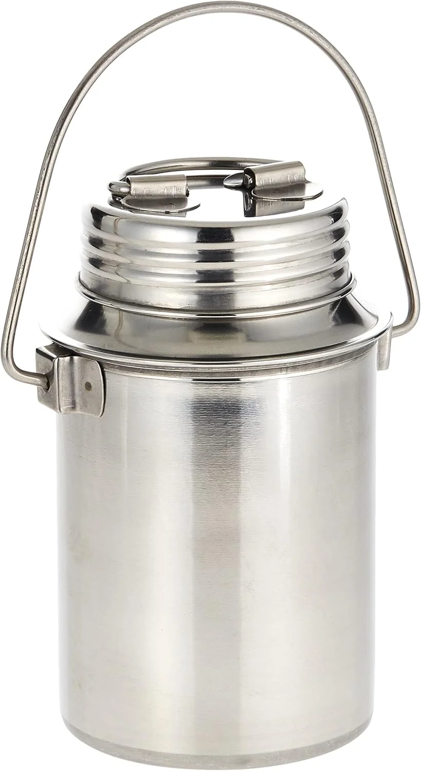 ظرف نگهداری درب پیچی راج، 1.5 لیتری نقره ای، SB01.5، ظرف روغن، ظرف شیر، نگهداری مواد غذایی، غلات، حبوبات، ادویه جات و آرد