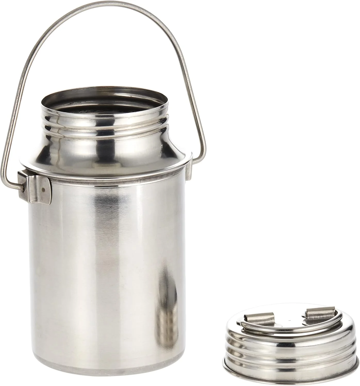 ظرف نگهداری درب پیچی راج، 1.5 لیتری نقره ای، SB01.5، ظرف روغن، ظرف شیر، نگهداری مواد غذایی، غلات، حبوبات، ادویه جات و آرد