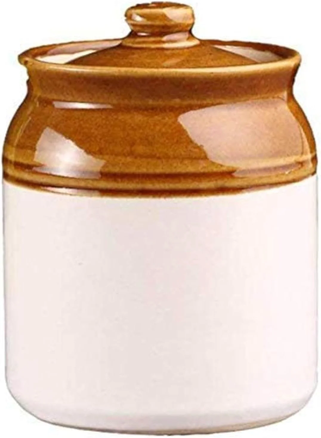 ظروف سرامیکی ترشی WHOLELIFEOBJECTS برای میز غذاخوری با درب و نگهدارنده | آچار هندی | ظروف سرامیکی برای نگهداری در آشپزخانه و میز غذاخوری، تک عددی - متوسط (500 میلی لیتر)