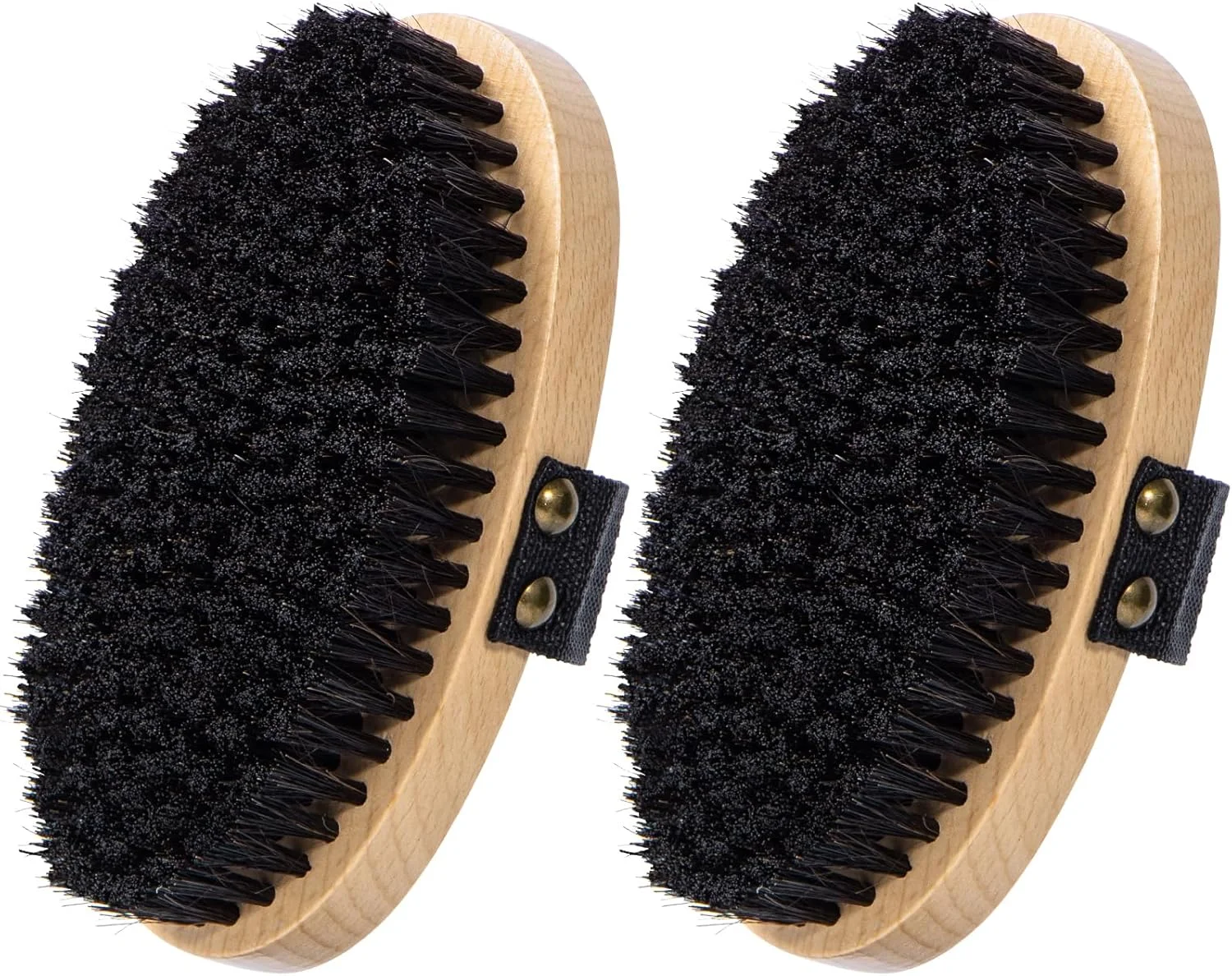 برس بدن خشک Beomeen، بسته 2 عددی، برای تخلیه لنفاوی، برس خشک موی طبیعی برای استفاده در حمام، لایه بردار ملایم پشت برای پوست نرم