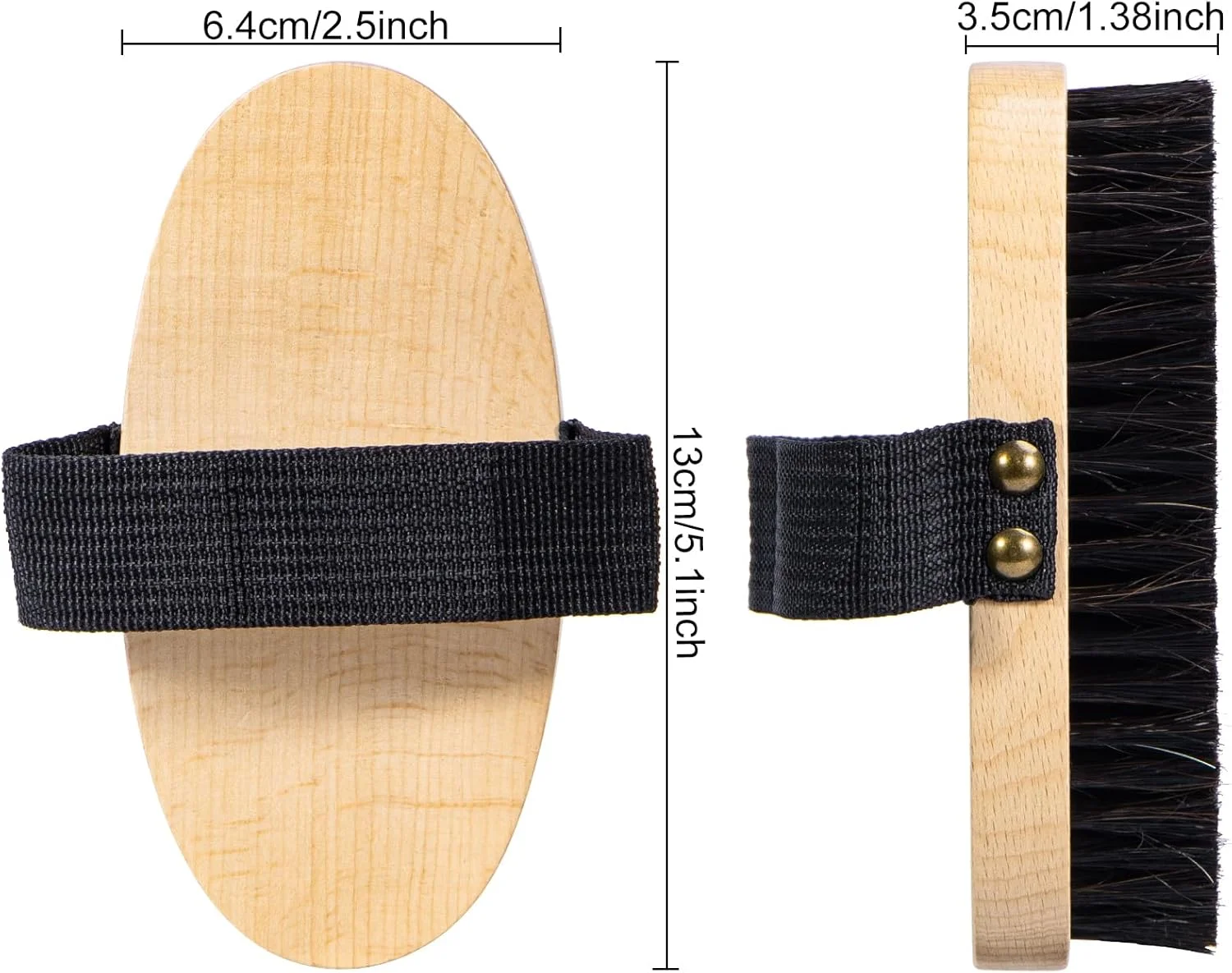 برس بدن خشک Beomeen، بسته 2 عددی، برای تخلیه لنفاوی، برس خشک موی طبیعی برای استفاده در حمام، لایه بردار ملایم پشت برای پوست نرم