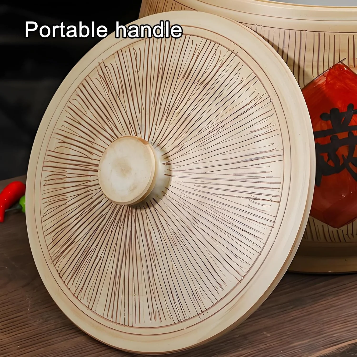 YQMHEZ Ceramic Rice Bucket, Food Storage Container with Airtight Lid, Kitchen Rice Storage Container, China Ceramic Rice Cylinder, Coffee Beans Ceramic Storage Jars(15kg)