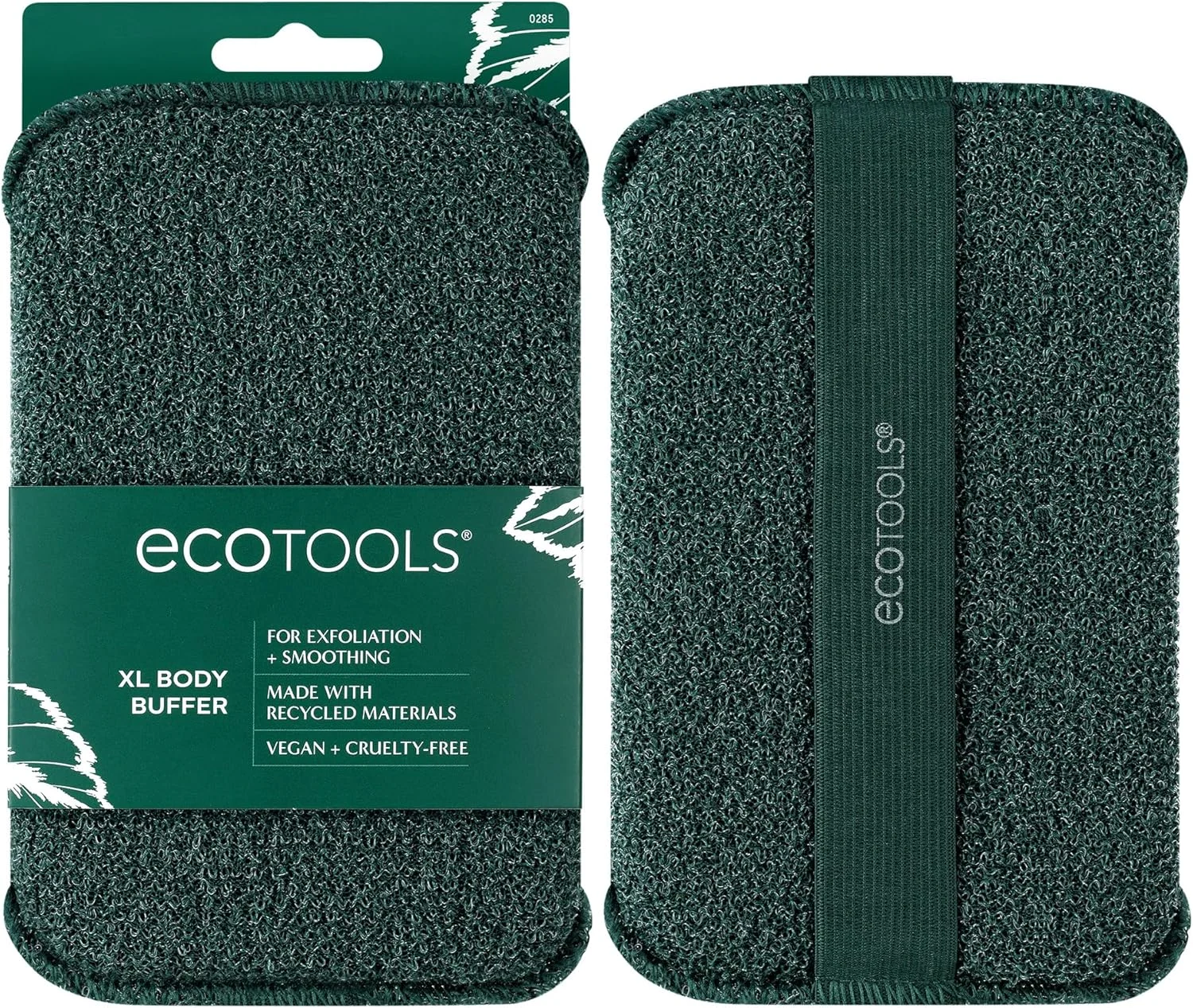 بافر بدن بزرگ EcoTools، اسکرابر لایه بردار بدن، اسفنج بزرگ برای پاکسازی کل بدن، حذف سریع پوست خشک، لوازم جانبی حمام سازگار با محیط زیست برای مردان و زنان، بدون تست حیوانی، 1 عدد