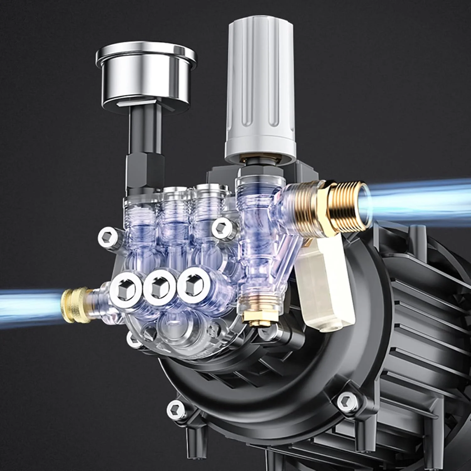 کارواش پرتابل 130 بار GHQERTY، دستگاه شستشوی فشار قوی با فوم، ژنراتور فوم شستشوی اتوماتیک، ابزار تمیز کننده پمپ آب، A