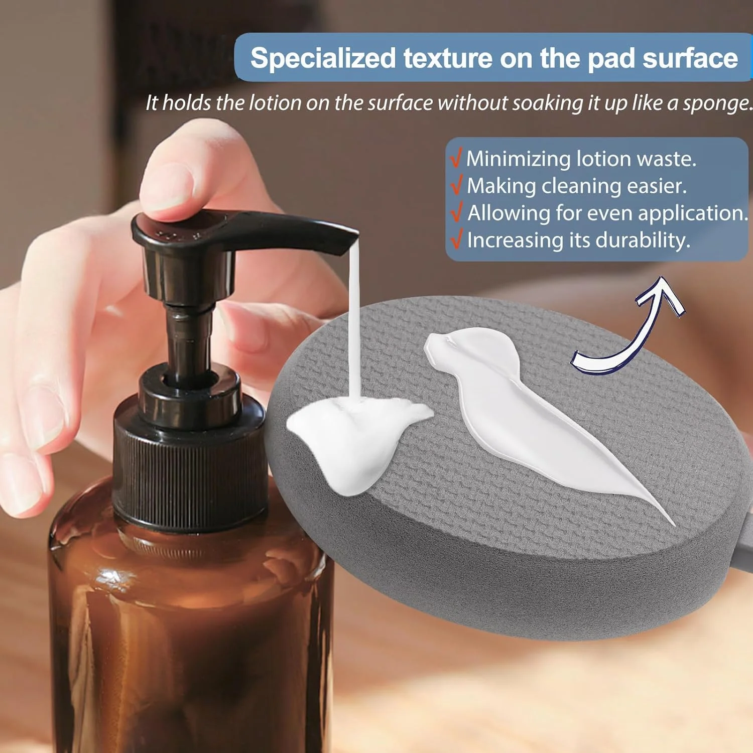 لوسیون اپلیکاتور دسته بلند 19 اینچی FY&XZH برای پوشش آسان پشت و پا (خاکستری)