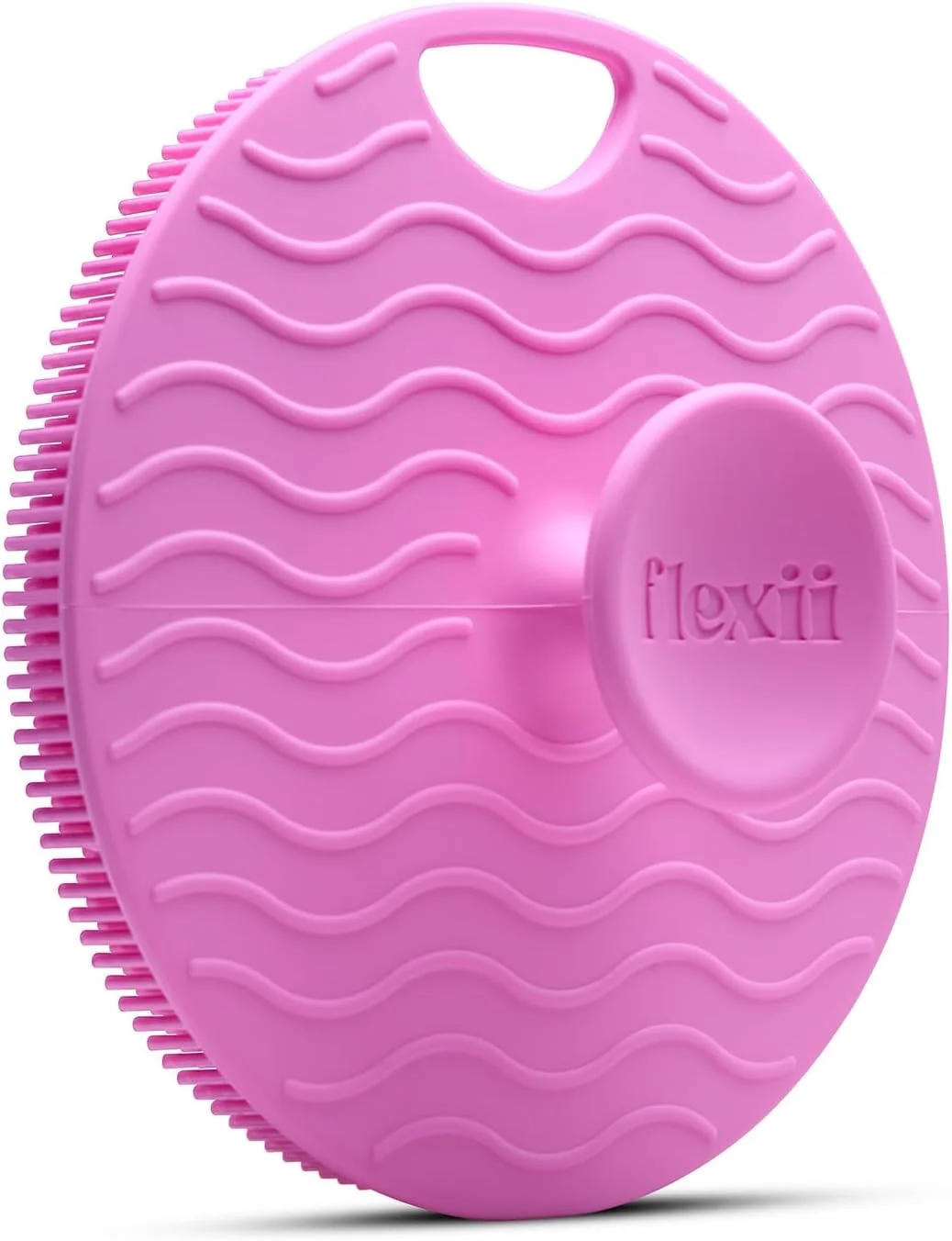 لیف سیلیکونی بدن flexii® - برس بدن با کیفیت عالی برای پوست حساس، لایه بردار بدن، لیف حمام، لوفه سیلیکونی، بافر لایه بردار بدن برای آقایان و بانوان - صورتی