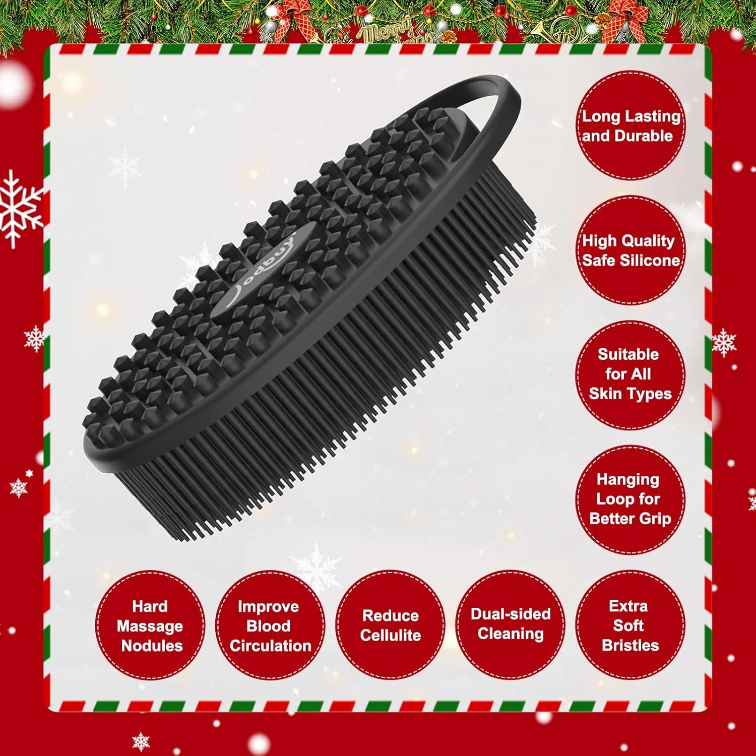 جودبای بسته 2 عددی اسکرابر سیلیکونی بدن، اسکرابر بدن با گرید غذایی برای آقایان و بانوان، لوفه سیلیکونی لایه بردار برای پوست حساس، هدیه جوراب کریسمس برای آقایان و بانوان - محبوب ترین هدایای کریسمس جودبای بسته 2 عددی اسکرابر سیلیکونی بدن، اسکرابر بدن با گرید غذایی برای آقایان و بانوان، لوفه سیلیکونی لایه بردار برای پوست حساس، هدیه جوراب کریسمس برای آقایان و بانوان - محبوب ترین هدایای کریسمس