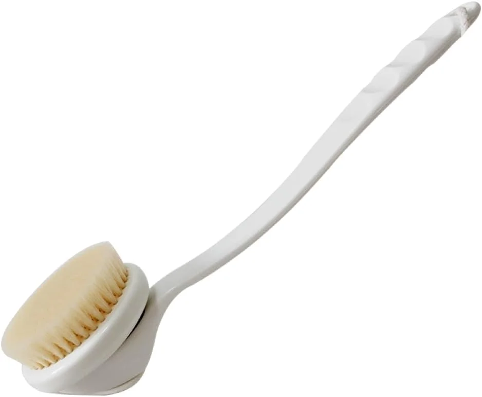 لیف پشت لِکوین با موهای زبر، برس حمام دسته بلند برای دوش، برس بدن برای برس زدن مرطوب یا خشک، لیف بدن