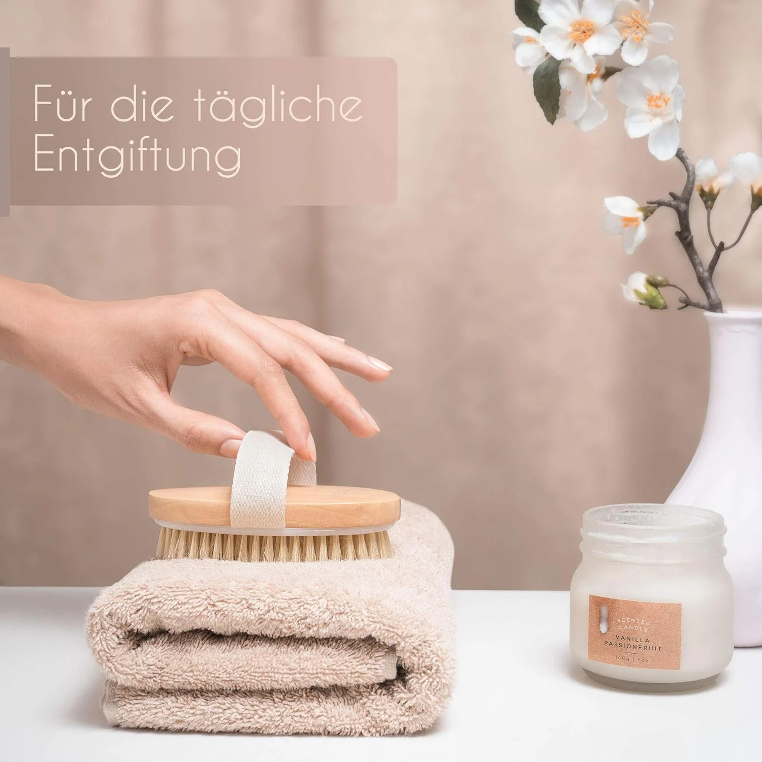 لامپوکس برس های خشک [مجموعه 2 عددی] برس بدن، برس لایه بردار، برس ماساژ، لایه برداری بدن، برس برای از بین بردن پوست مرده، بهبود عملکرد لنفاوی، تخلیه لنفاوی، ضد سلولیت