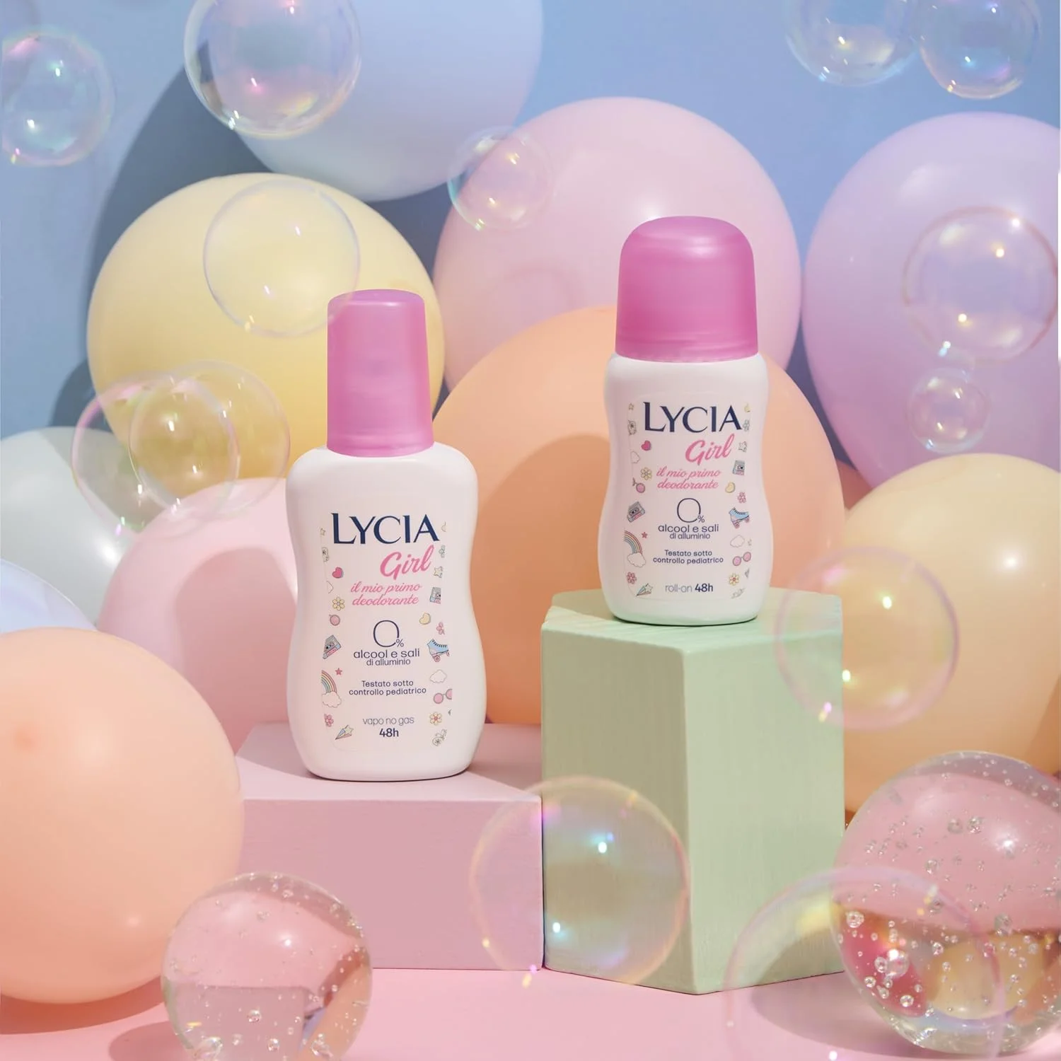 لوسیا - رول ضد تعریق دخترانه برای دختران و پسران، تست شده توسط متخصص پوست تحت نظارت اطفال، 50 میلی لیتر