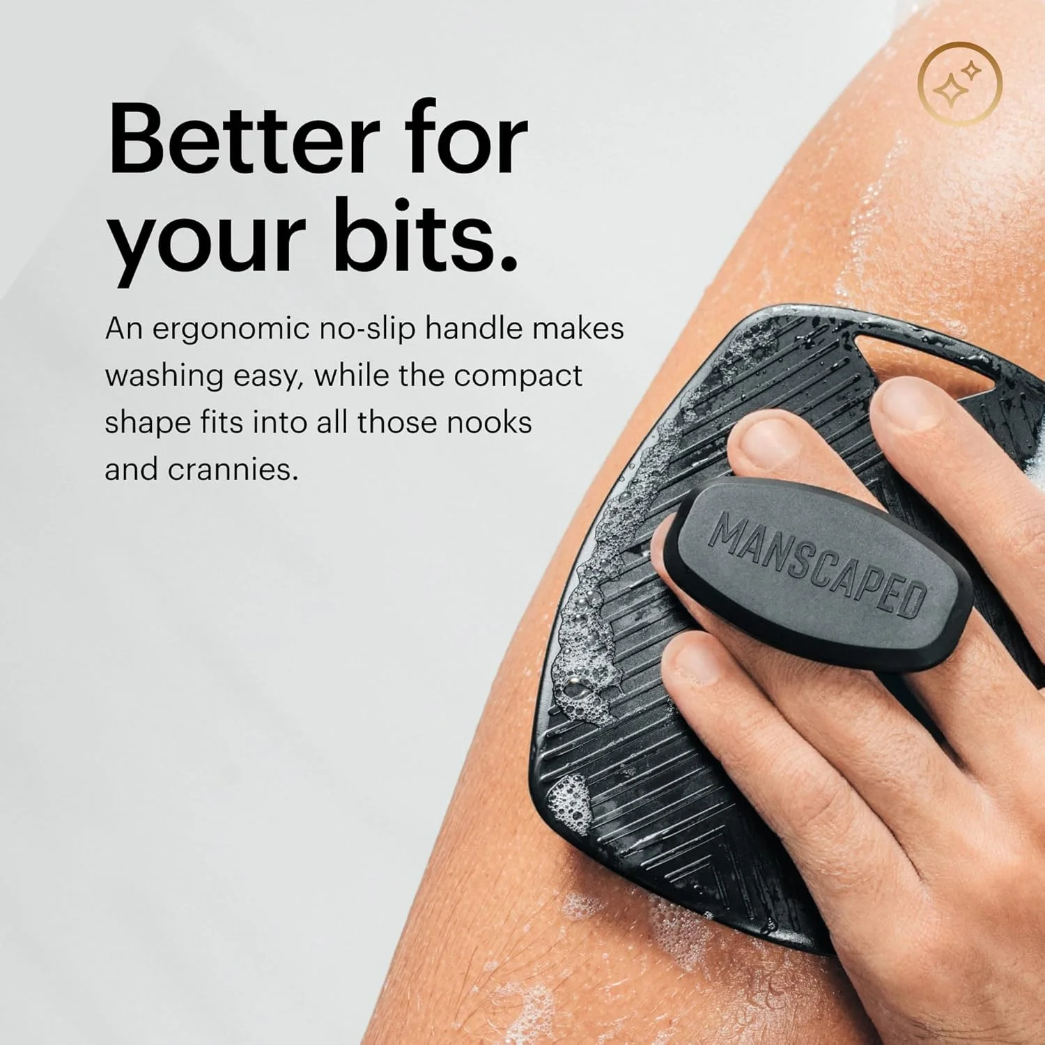 MANSCAPED ® The Body Buffer Premium Silicone Scrubber for Nourishing, Cleaning & Exfoliating Your Skin - Lather Boosting Bristles with Ergonomic No-Slip Handle, Long-Lasting & Easy to Clean (1-Pack) MANSCAPED ® The Body Buffer Premium Silicone Scrubber for Nourishing, Cleaning & Exfoliating Your Skin - Lather Boosting Bristles with Ergonomic No-Slip Handle, Long-Lasting & Easy to Clean (1-Pack)