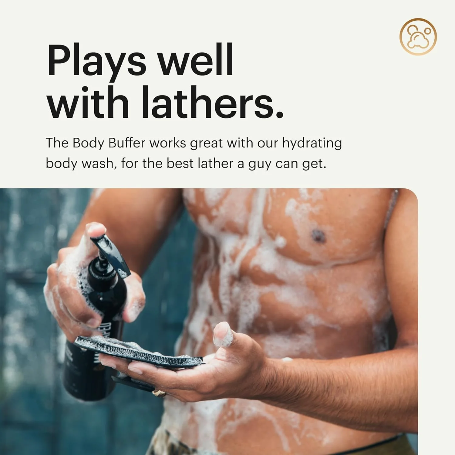 MANSCAPED ® The Body Buffer Premium Silicone Scrubber for Nourishing, Cleaning & Exfoliating Your Skin - Lather Boosting Bristles with Ergonomic No-Slip Handle, Long-Lasting & Easy to Clean (1-Pack) MANSCAPED ® The Body Buffer Premium Silicone Scrubber for Nourishing, Cleaning & Exfoliating Your Skin - Lather Boosting Bristles with Ergonomic No-Slip Handle, Long-Lasting & Easy to Clean (1-Pack)