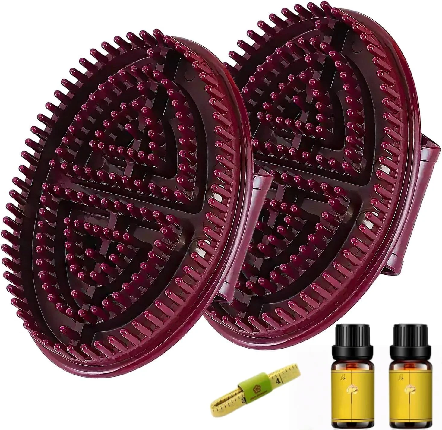 برس ماساژ مریدین OASIHIVE، برس ماساژ حرفه ای سالن زیبایی، برس ماساژ مریدین برای آرامش کل بدن (قهوه ای)، 2 عدد برس ماساژ مریدین OASIHIVE، برس ماساژ حرفه ای سالن زیبایی، برس ماساژ مریدین برای آرامش کل بدن (قهوه ای)، 2 عدد