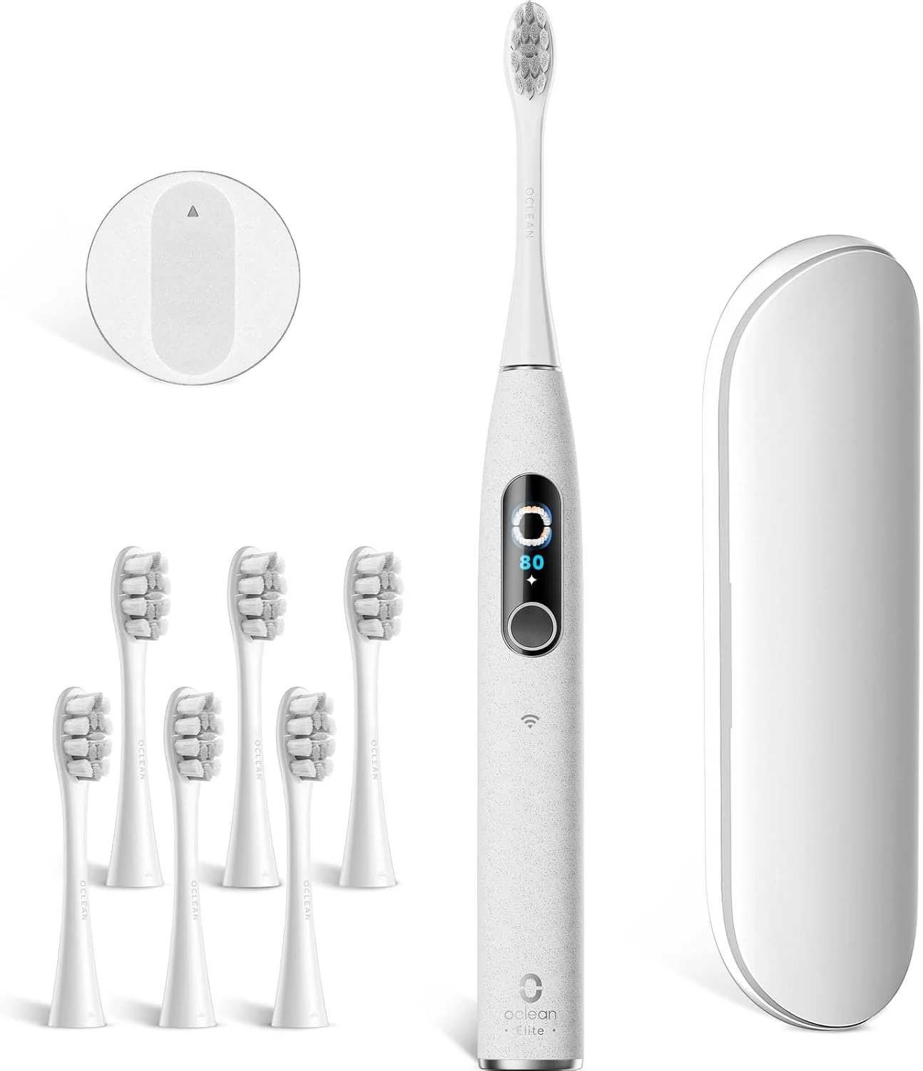 Oclean X Elite 10 Electric Toothbrush Set, 5 Cleaning Modes Sonic Toothbrush with Timer, 12 Range Tracking, Travel Toothbrush with Travel Case, Sonic Electric Toothbrush with 6 Brush Heads, 45 dB Oclean X Elite 10 Electric Toothbrush Set, 5 Cleaning Modes Sonic Toothbrush with Timer, 12 Range Tracking, Travel Toothbrush with Travel Case, Sonic Electric Toothbrush with 6 Brush Heads, 45 dB