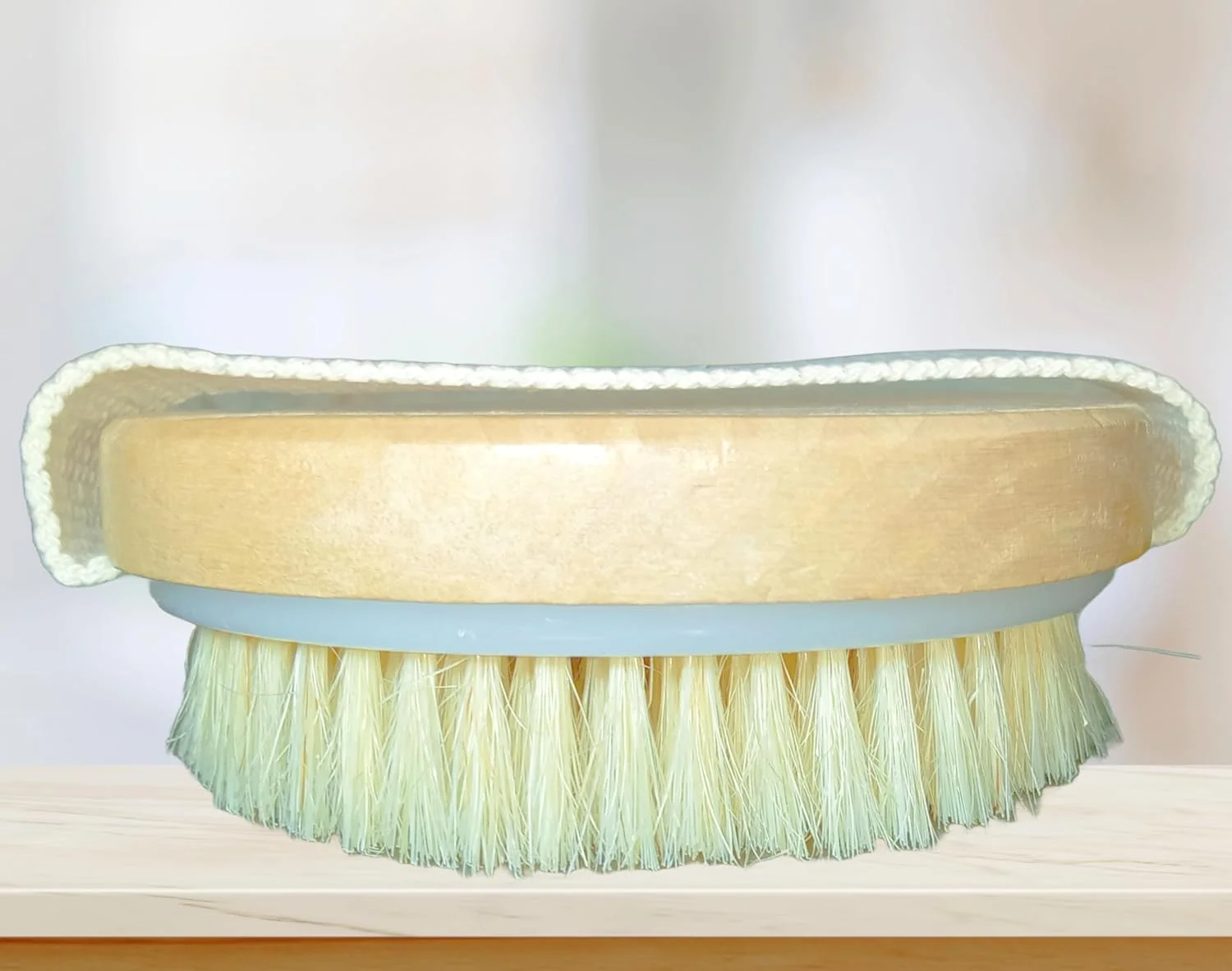 برس حمام RHMT، لایه بردار خشک/مرطوب، از بین برنده سلولیت، اسکرابر بدن، موی طبیعی، برس بدن، ماساژ برای آقایان و بانوان.