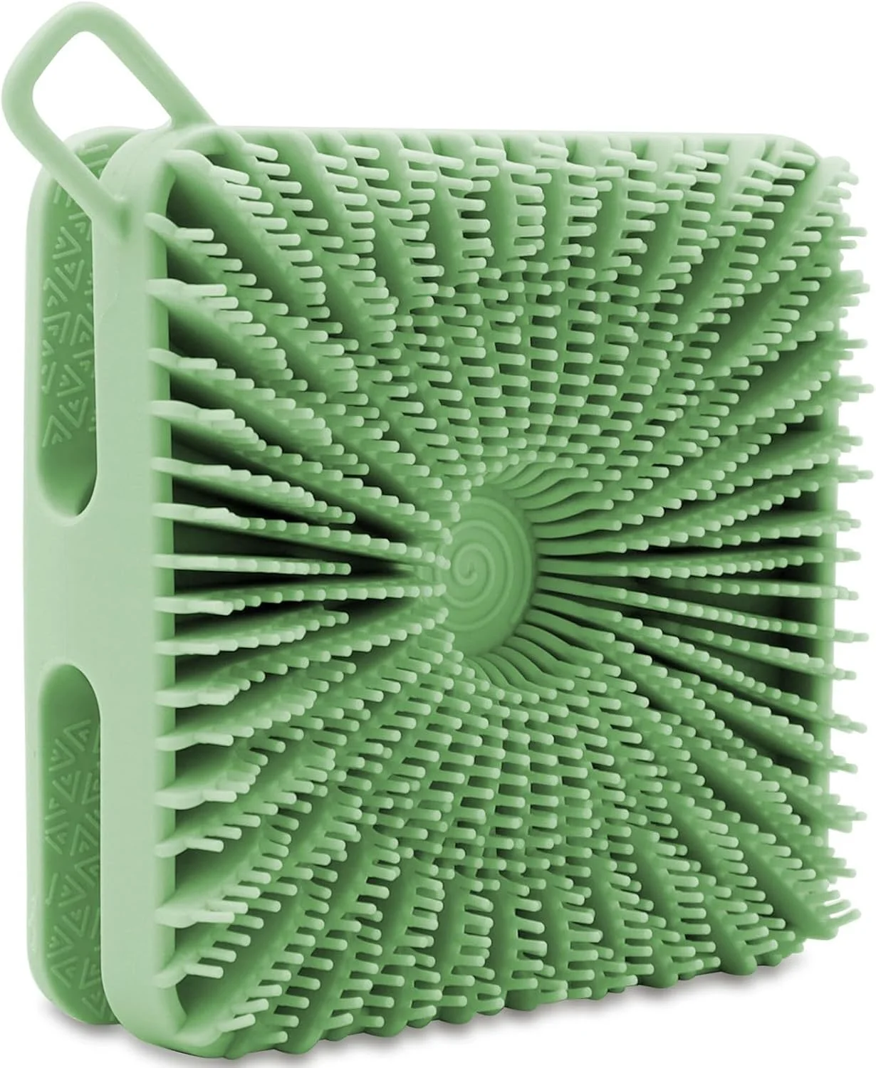 لیف سیلیکونی بدن، لیف دو طرفه برای پشت و ماساژور ملایم پوست سر، برس حمام خشک‌شونده سریع برای پوست حساس کودکان، زنان، مردان و انواع پوست (سبز چمنی)