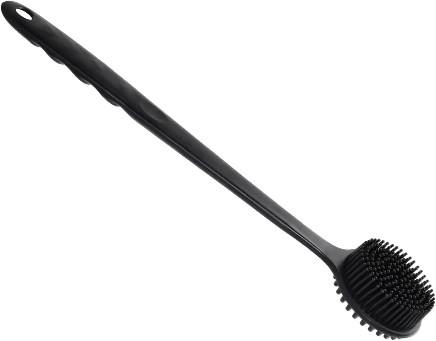 لیف سیلیکونی بدن برای دوش با دسته بلند، برس حمام اسکرابر نرم سیلیکونی پشت، برس دوش دو طرفه برای اسکراب دوش، برس سیلیکونی برای لایه برداری بدن