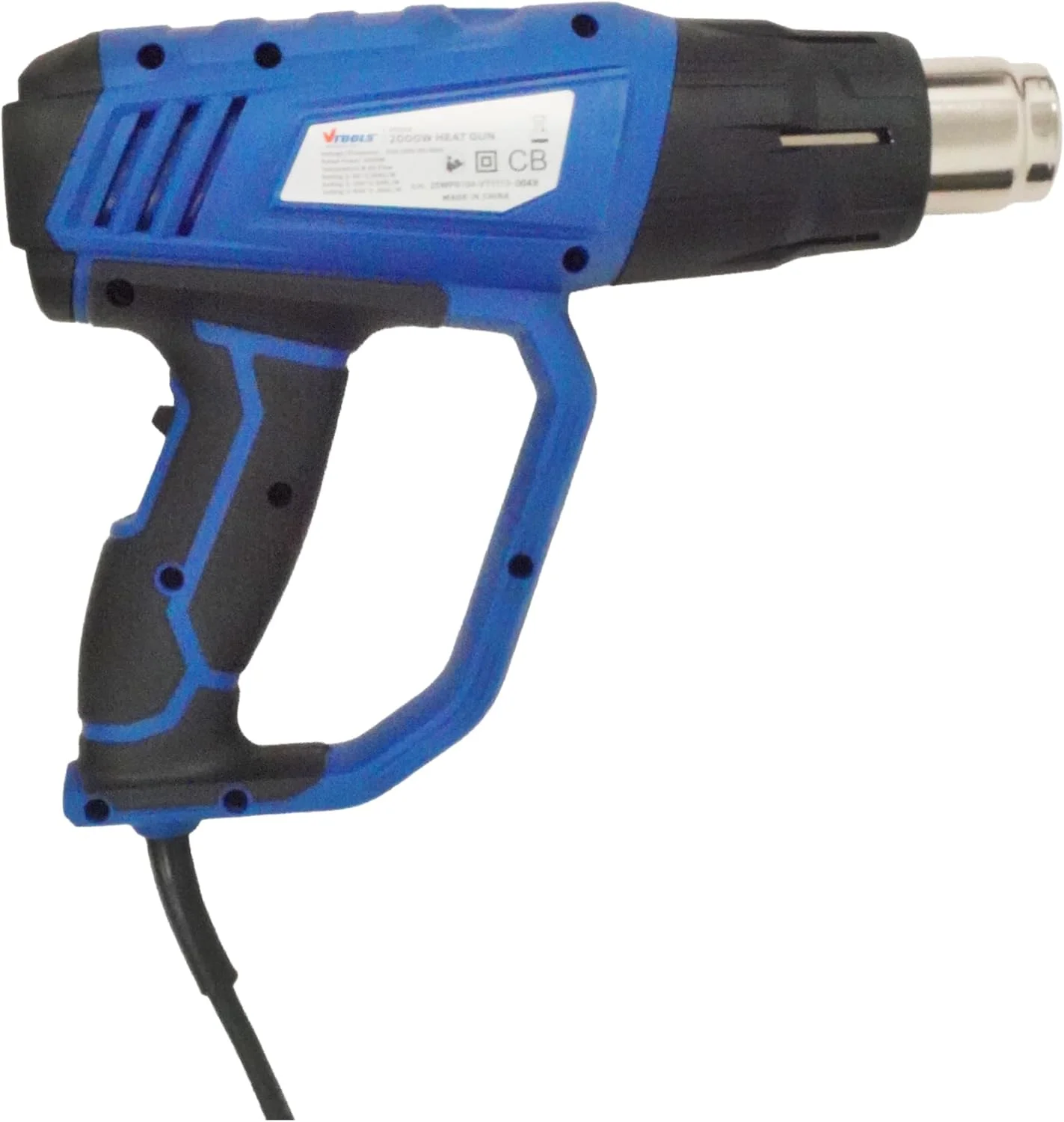 تفنگ حرارتی 2000 وات VTOOLS با 6 عدد لوازم جانبی، تنظیمات دمای دوگانه، تفنگ هوای گرم برای شرینک کردن، رنگ زدایی، PVC، کاردستی، 350 درجه سانتیگراد - 600 درجه سانتیگراد قابل تنظیم، جریان هوای 300-500 لیتر در دقیقه، آبی، VT1113 تفنگ حرارتی 2000 وات VTOOLS با 6 عدد لوازم جانبی، تنظیمات دمای دوگانه، تفنگ هوای گرم برای شرینک کردن، رنگ زدایی، PVC، کاردستی، 350 درجه سانتیگراد - 600 درجه سانتیگراد قابل تنظیم، جریان هوای 300-500 لیتر در دقیقه، آبی، VT1113