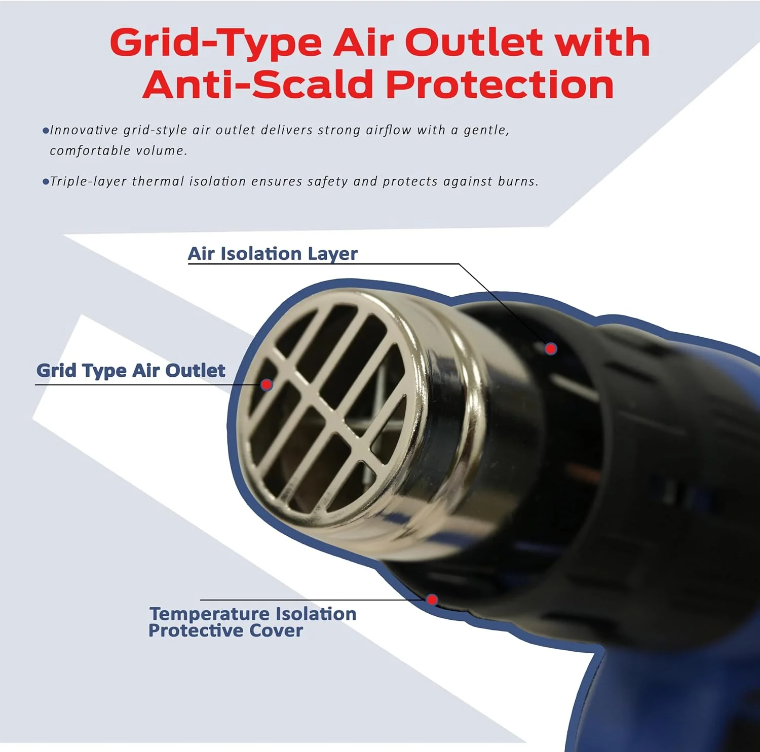 تفنگ حرارتی 2000 وات VTOOLS با 6 عدد لوازم جانبی، تنظیمات دمای دوگانه، تفنگ هوای گرم برای شرینک کردن، رنگ زدایی، PVC، کاردستی، 350 درجه سانتیگراد - 600 درجه سانتیگراد قابل تنظیم، جریان هوای 300-500 لیتر در دقیقه، آبی، VT1113 تفنگ حرارتی 2000 وات VTOOLS با 6 عدد لوازم جانبی، تنظیمات دمای دوگانه، تفنگ هوای گرم برای شرینک کردن، رنگ زدایی، PVC، کاردستی، 350 درجه سانتیگراد - 600 درجه سانتیگراد قابل تنظیم، جریان هوای 300-500 لیتر در دقیقه، آبی، VT1113