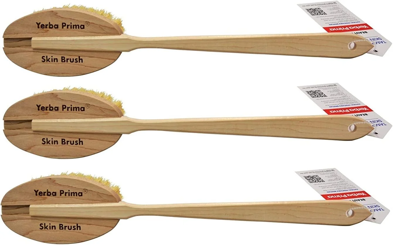 برس پوست خشک Yerba Prima Tampico برای لایه برداری و تحریک خون (بسته 3 عددی)