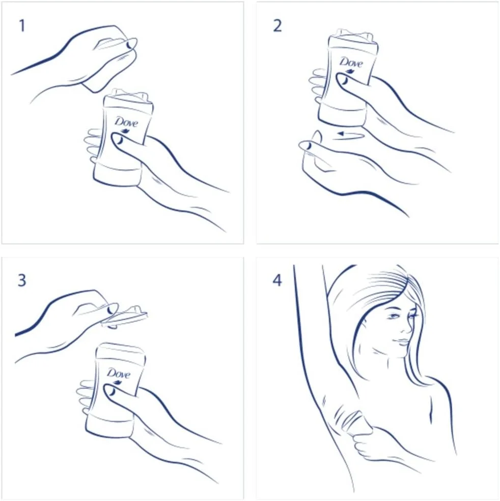 استیک ضد تعریق Dove Clinical Protection برای پوست حساس Cool Essentials محافظت ضد باکتریایی در برابر بو 45 گرم