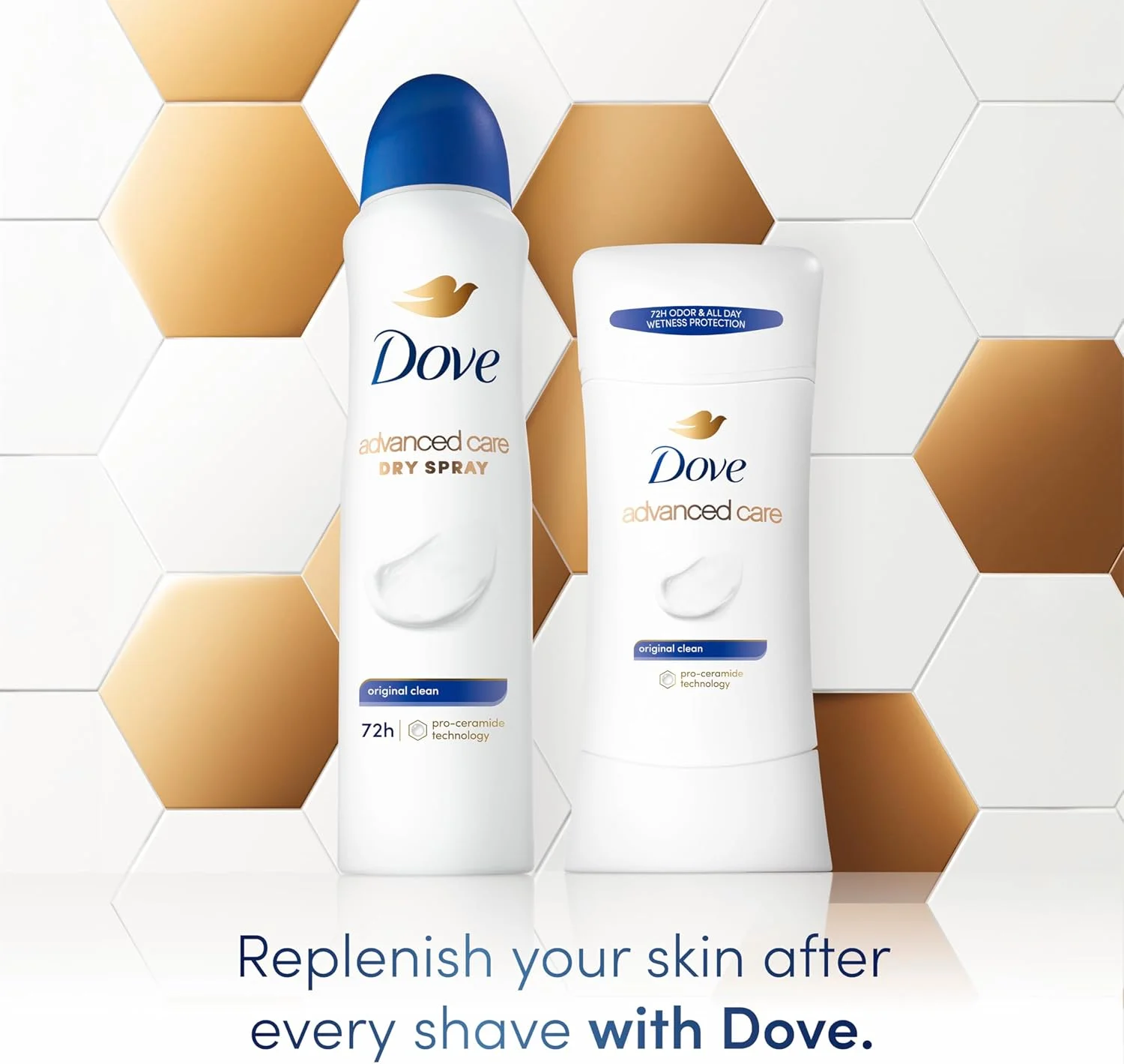 استیک ضد تعریق و دئودورانت داو Advanced Care مدل Original Clean بسته 4 عددی، برای کمک به ترمیم سد پوستی پس از اصلاح با افزایش سطح سرامید در پوست شما، 74 گرم استیک ضد تعریق و دئودورانت داو Advanced Care مدل Original Clean بسته 4 عددی، برای کمک به ترمیم سد پوستی پس از اصلاح با افزایش سطح سرامید در پوست شما، 74 گرم