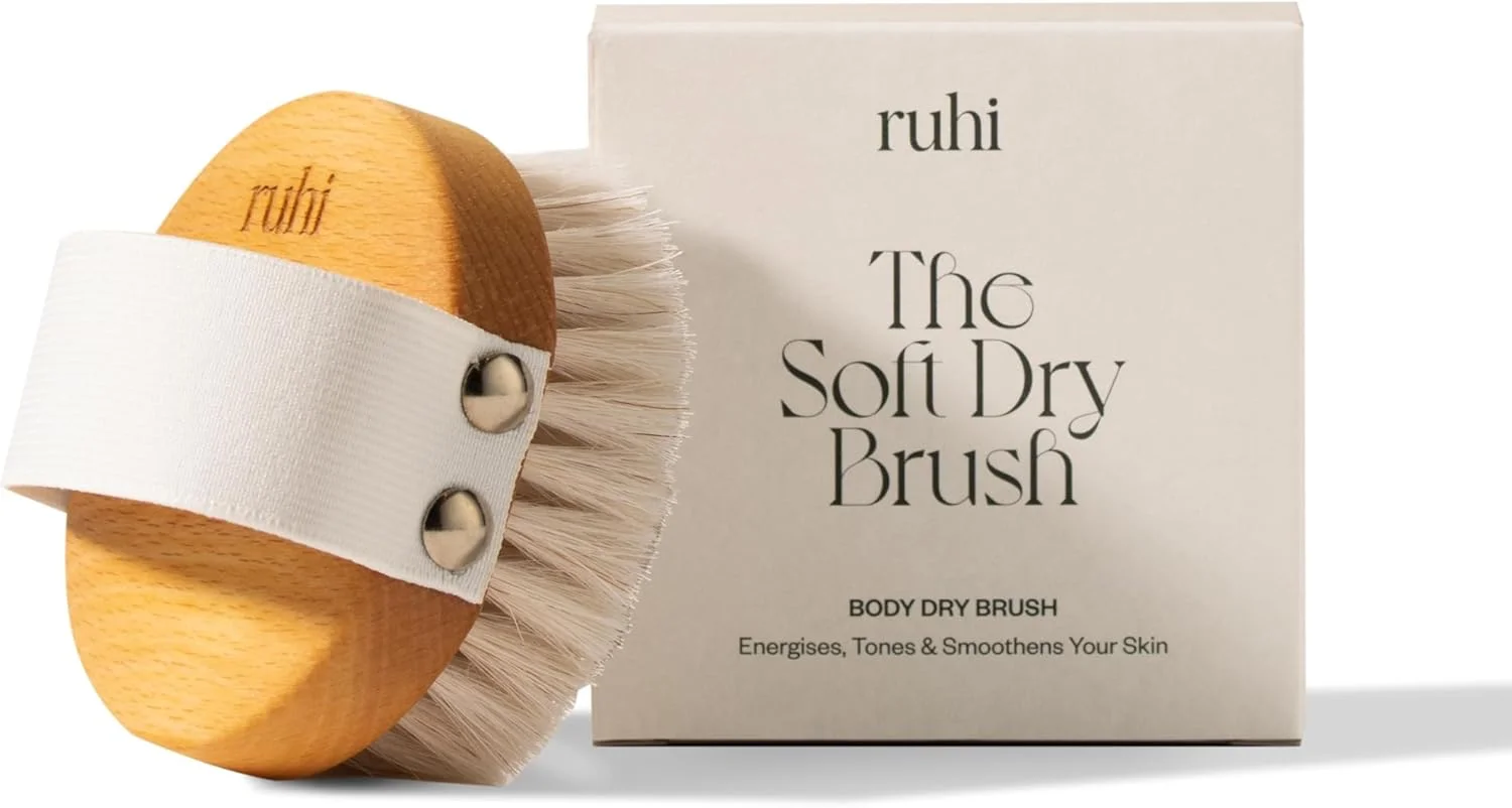 برس بدن ruhi®، برس خشک، برس ماساژ، موهای طبیعی نرم، ساخت آلمان، چوب راش منطقه ای برای برس زدن خشک، ماساژ (برس خشک)، تخلیه لنفاوی برای مقابله با سلولیت