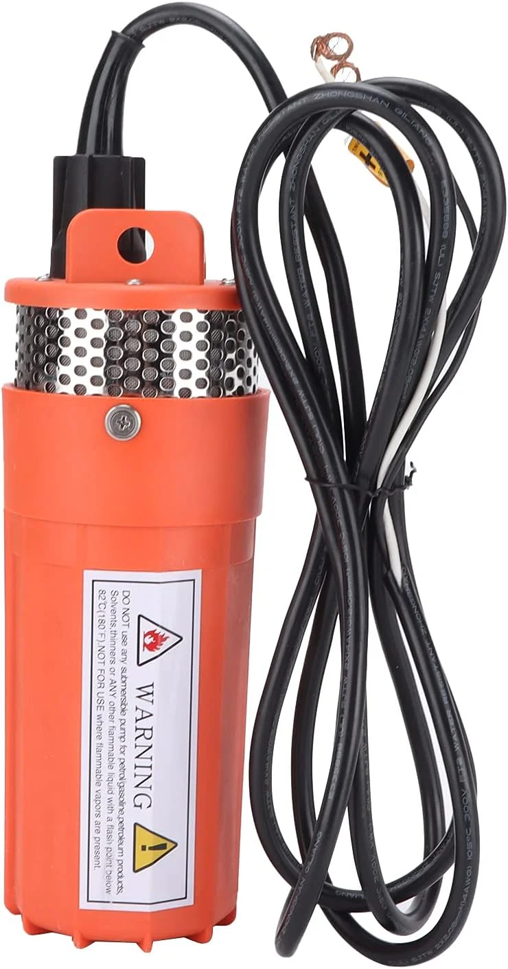 پمپ شناور خورشیدی Brilluxa، پمپ چاه خورشیدی، پمپ آب خورشیدی با بالابر بالا برای چاه عمیق فضای باز، پمپ انتقال آب برکه رودخانه DC 12V