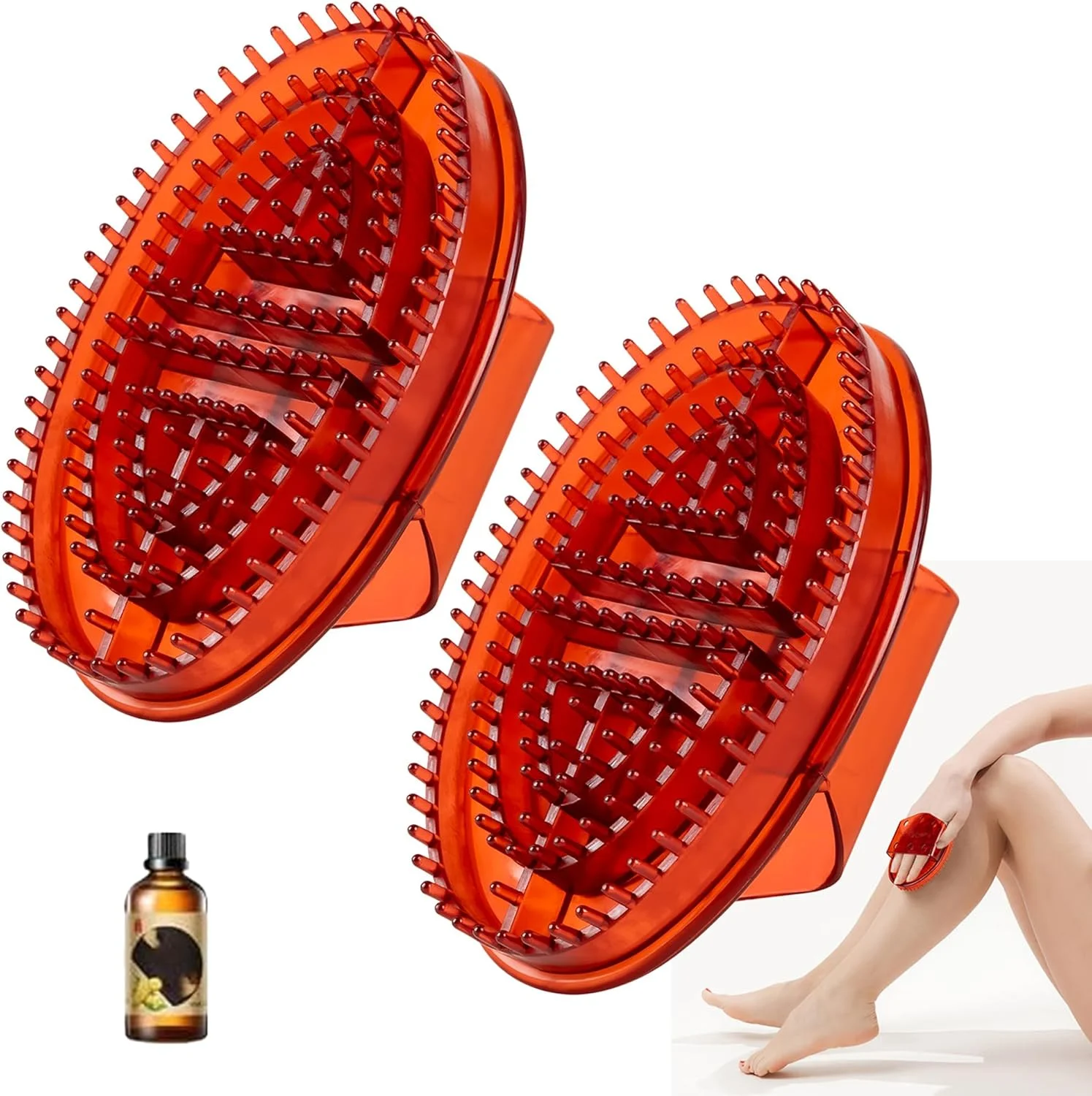 برس فشار مریدین TFITWL، Cepillos Meridianos، برس ماساژ 2 عددی برای ماساژ آرامش بخش کل بدن