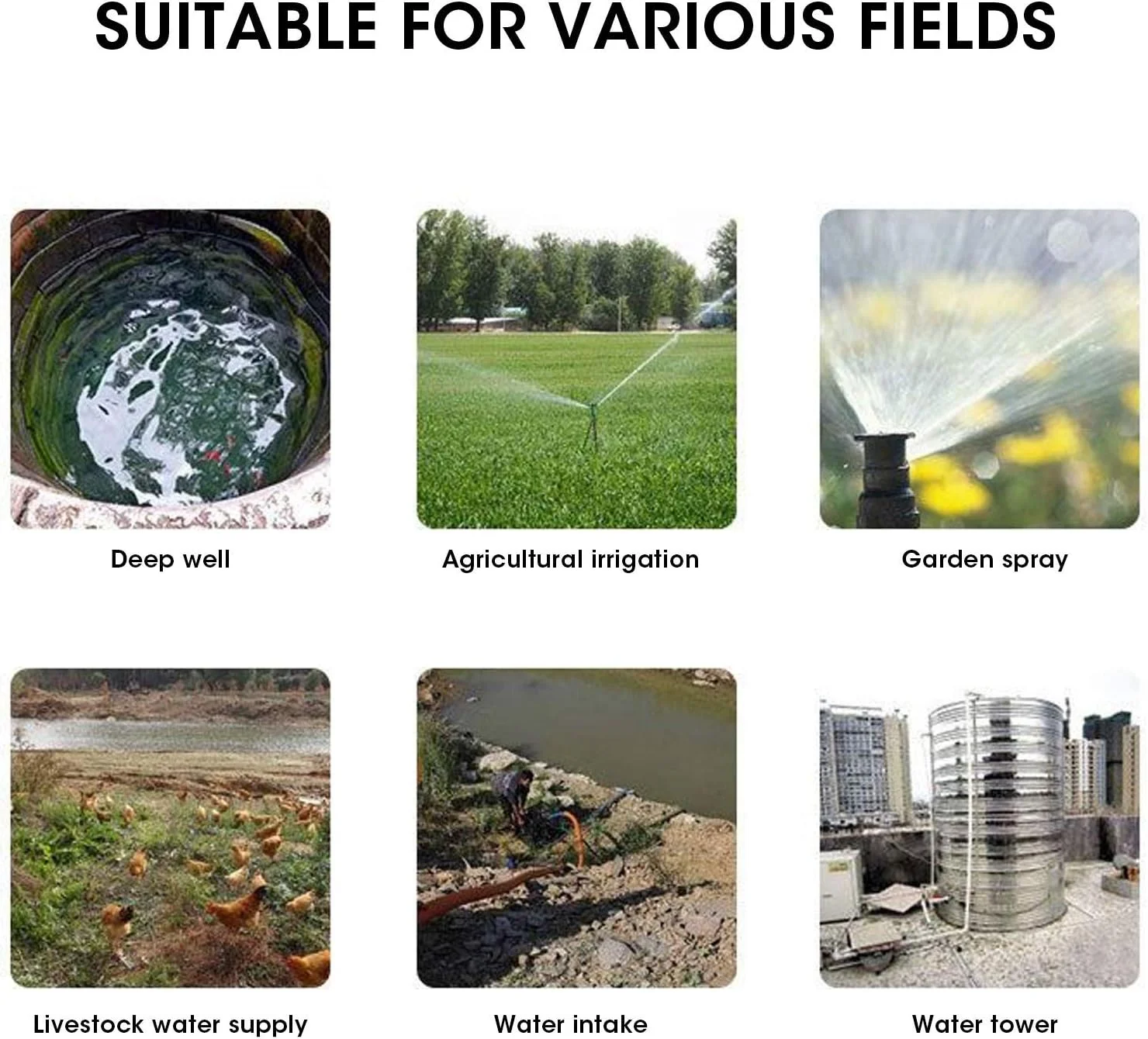 پمپ شناور خورشیدی Brilluxa، پمپ آب چاه عمیق، پمپ آبیاری خورشیدی دام، سازگار با مخازن مزرعه، RV، قایق تفریحی، کشتی، پمپ شناور چاه عمیق 12 ولت DC با ارتفاع 70 متر