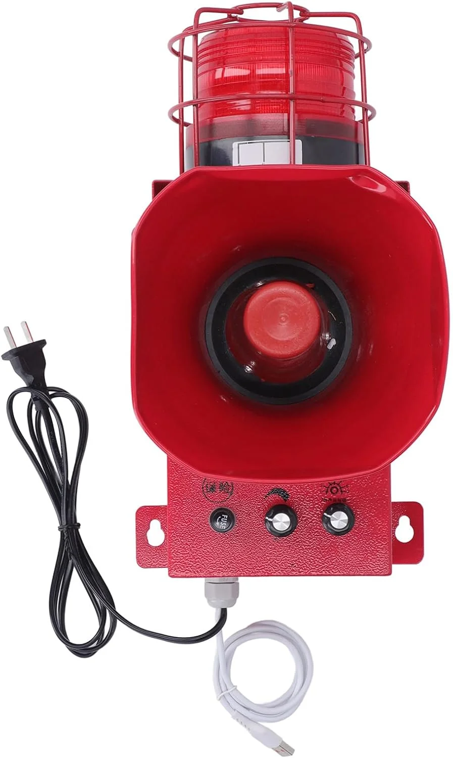 آژیر صنعتی بریلوکسا، بوق نور صدا در فضای باز 180dB، چراغ هشدار دهنده بارق اضطراری ضد آب، آژیر هشدار، چراغ ایمنی چشمک زن، چراغ سیگنال اضطراری (DC12V)