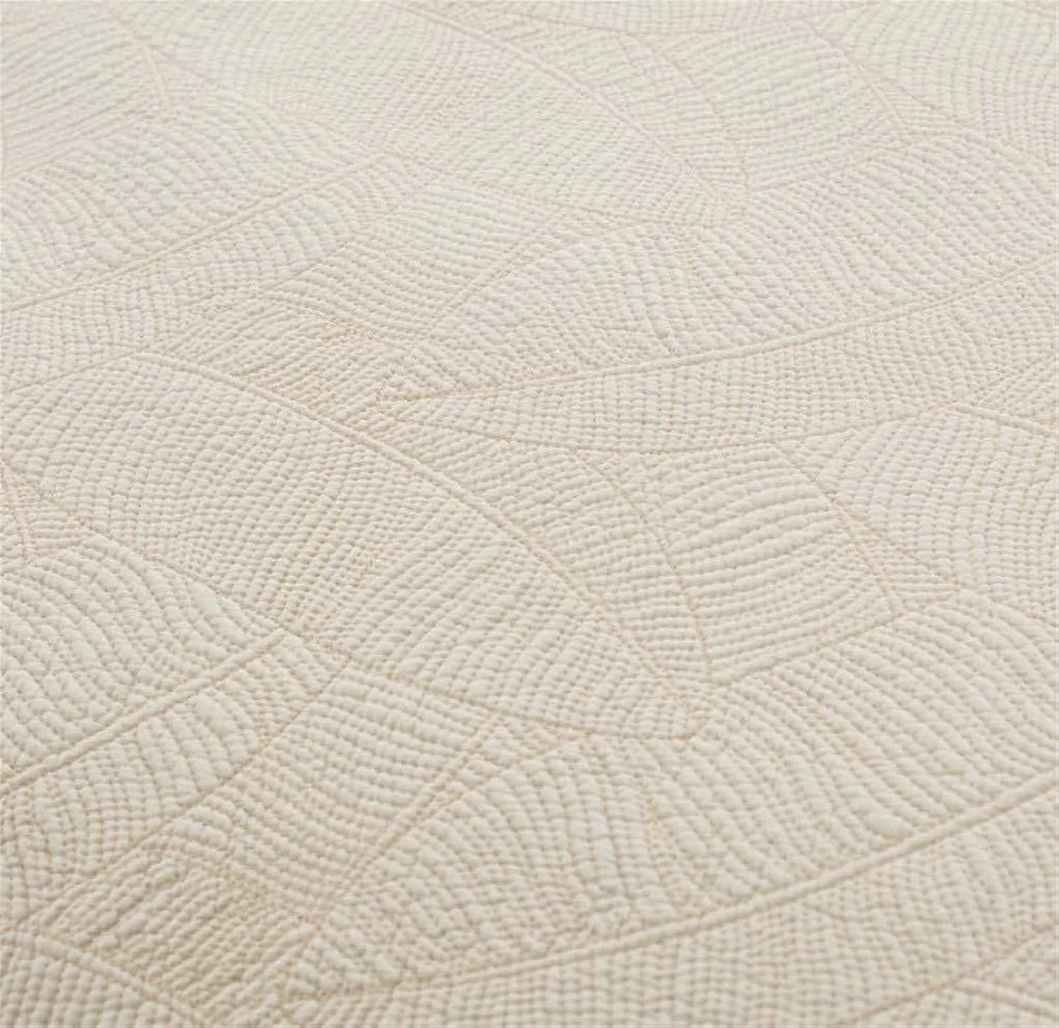 روتختی لحاف‌دوزی شده ZDmalt ابعاد 230x250 سانتی‌متر به همراه 2 روبالشتی 50x70 سانتی‌متر، ملحفه نخی ضد حساسیت، ست روتختی تابستانی، روتختی لحاف‌دوزی شده، رنگ بژ