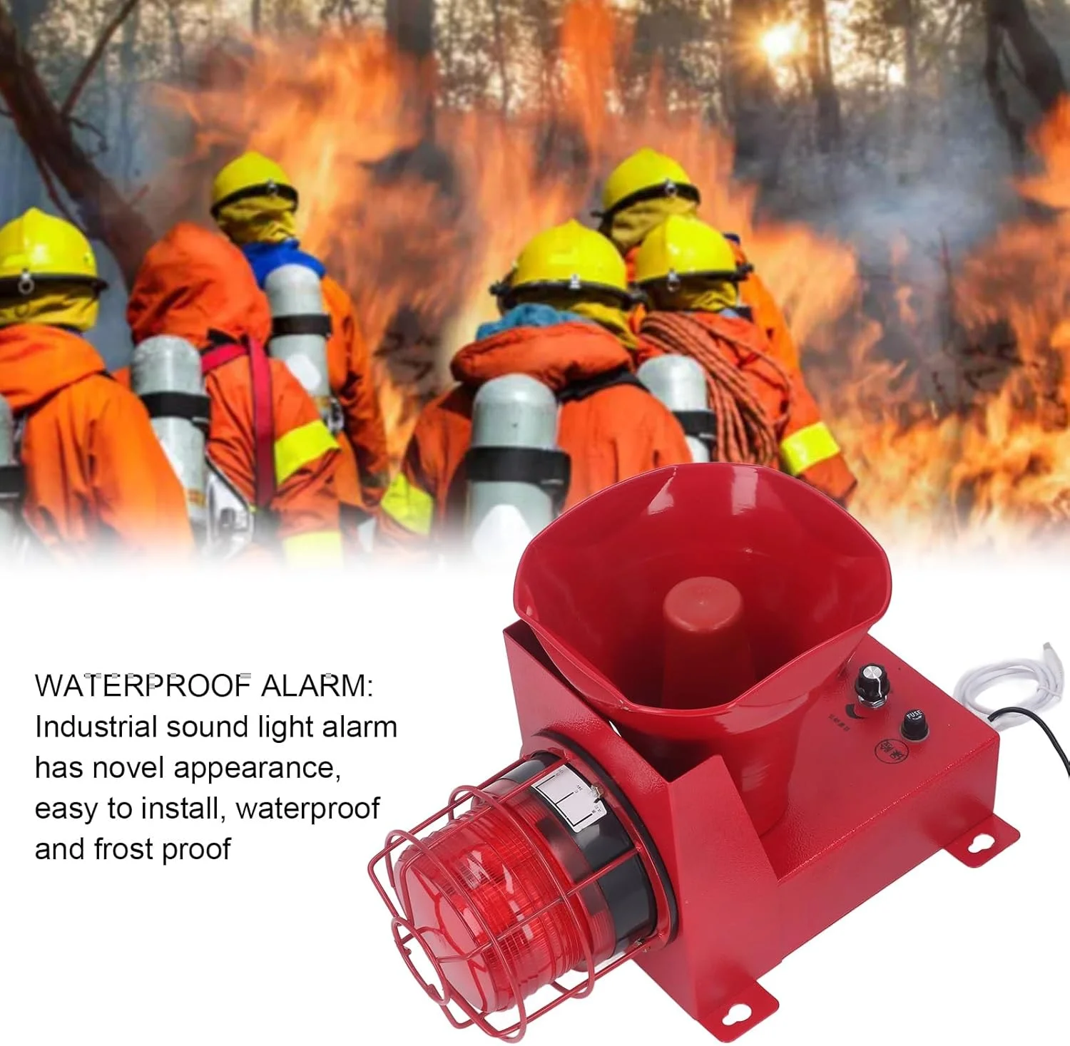 آژیر صنعتی بریلوکسا، بوق نور صدا در فضای باز 180dB، چراغ هشدار دهنده بارق اضطراری ضد آب، آژیر هشدار، چراغ ایمنی چشمک زن، چراغ سیگنال اضطراری (DC12V) آژیر صنعتی بریلوکسا، بوق نور صدا در فضای باز 180dB، چراغ هشدار دهنده بارق اضطراری ضد آب، آژیر هشدار، چراغ ایمنی چشمک زن، چراغ سیگنال اضطراری (DC12V)