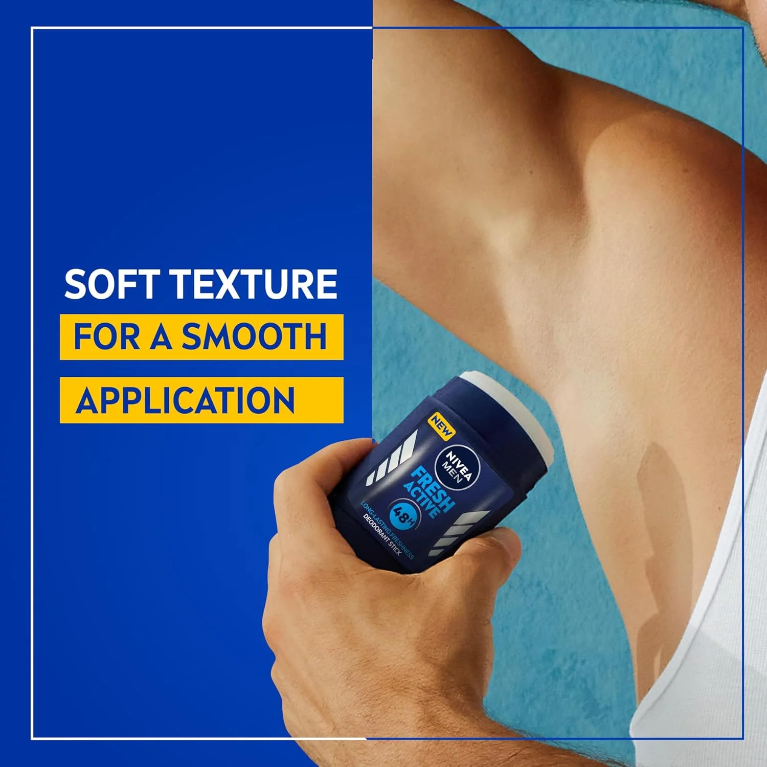 استیک ضد تعریق مردانه نیوآ من، محافظت 48 ساعته، رایحه طراوت بخش فرش اکتیو، 50 میلی لیتر استیک ضد تعریق مردانه نیوآ من، محافظت 48 ساعته، رایحه طراوت بخش فرش اکتیو، 50 میلی لیتر