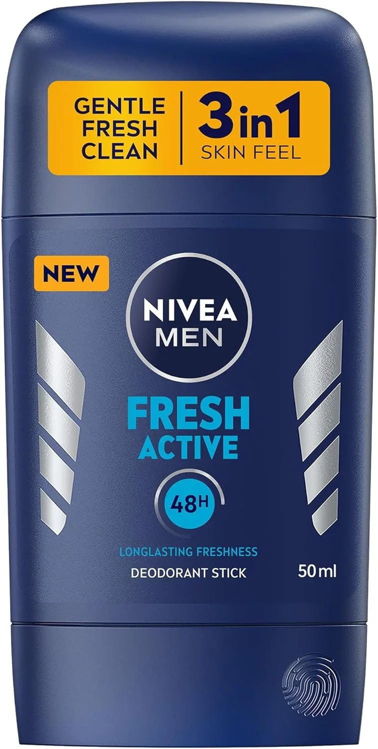 استیک ضد تعریق مردانه نیوآ من، محافظت 48 ساعته، رایحه طراوت بخش فرش اکتیو، 50 میلی لیتر استیک ضد تعریق مردانه نیوآ من، محافظت 48 ساعته، رایحه طراوت بخش فرش اکتیو، 50 میلی لیتر