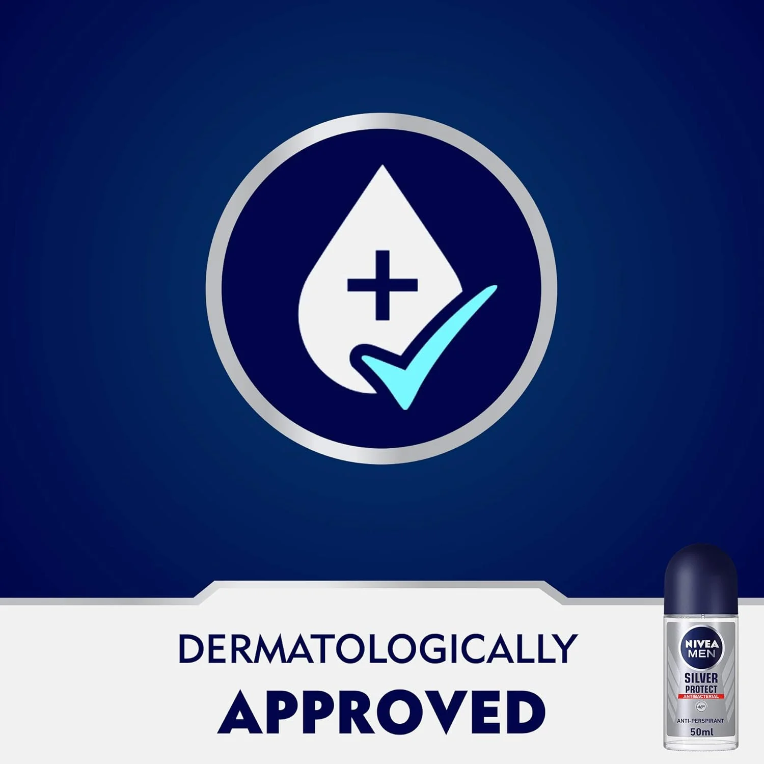 رول ضد تعریق مردانه نیوآ من، محافظت ضد باکتری نقره ای، 2x50 میلی لیتر رول ضد تعریق مردانه نیوآ من، محافظت ضد باکتری نقره ای، 2x50 میلی لیتر