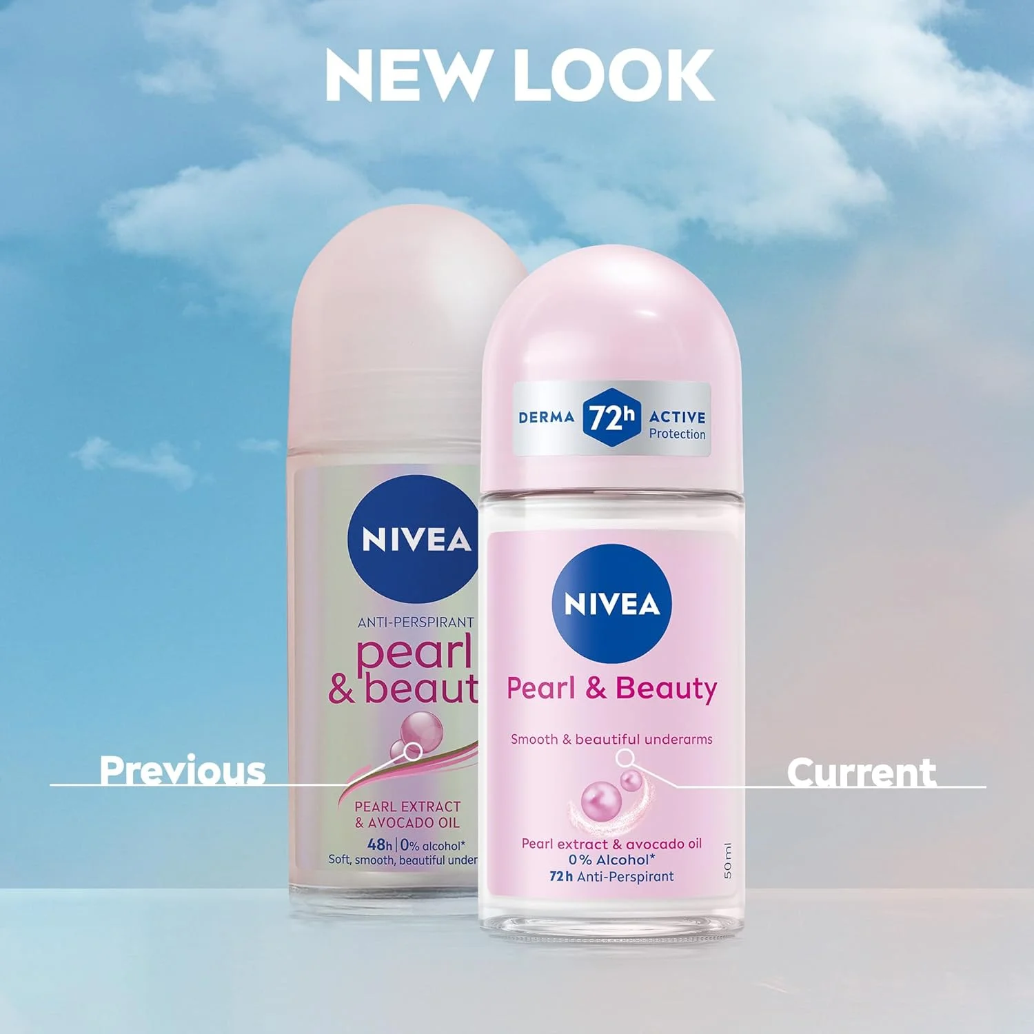 رول ضد تعریق زنانه نیوآ، حاوی عصاره مروارید و زیبایی، 50 میلی لیتر رول ضد تعریق زنانه نیوآ، حاوی عصاره مروارید و زیبایی، 50 میلی لیتر