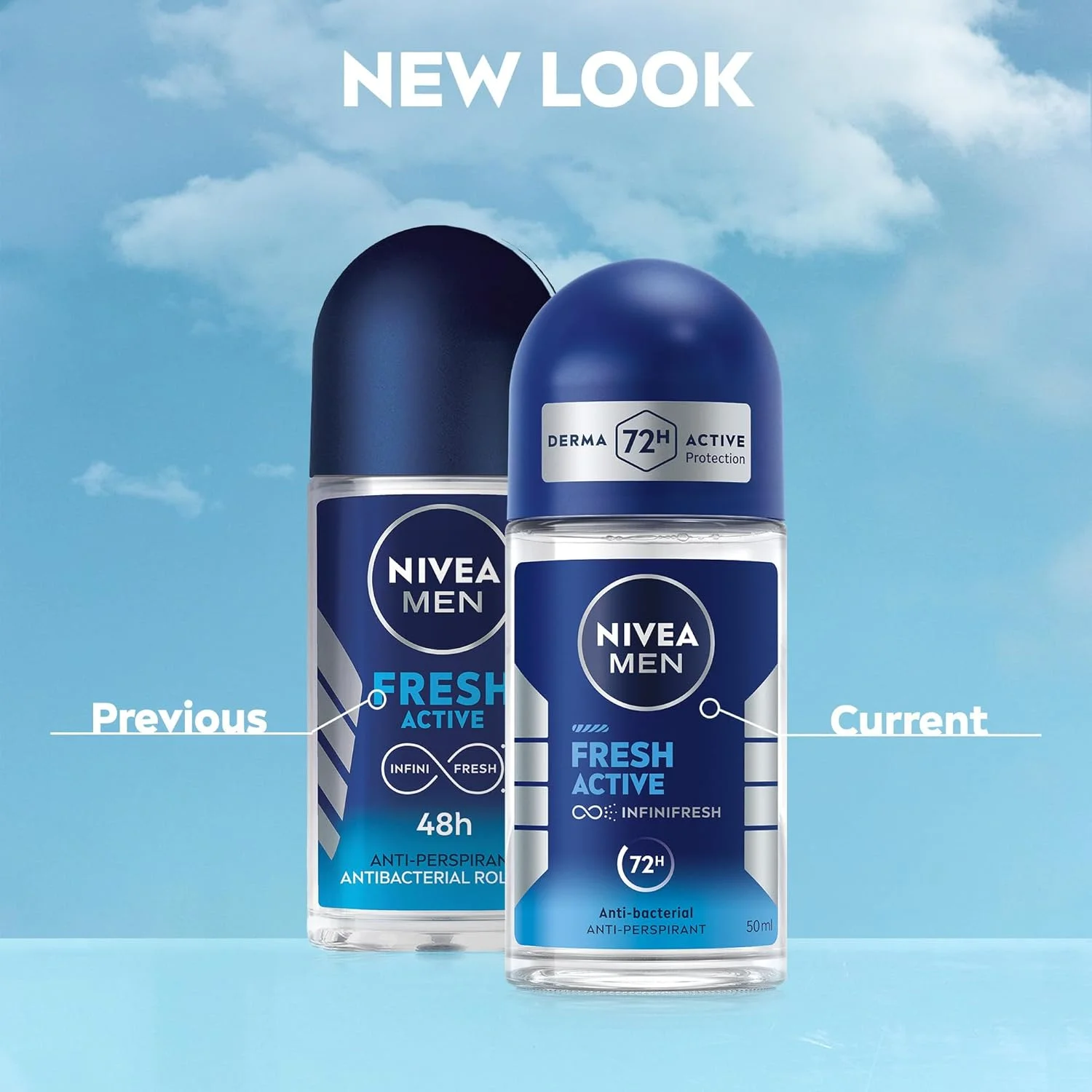 رول ضد تعریق مردانه نیوآ مدل Fresh Active با رایحه طراوت بخش، 2 عدد 50 میلی لیتر رول ضد تعریق مردانه نیوآ مدل Fresh Active با رایحه طراوت بخش، 2 عدد 50 میلی لیتر