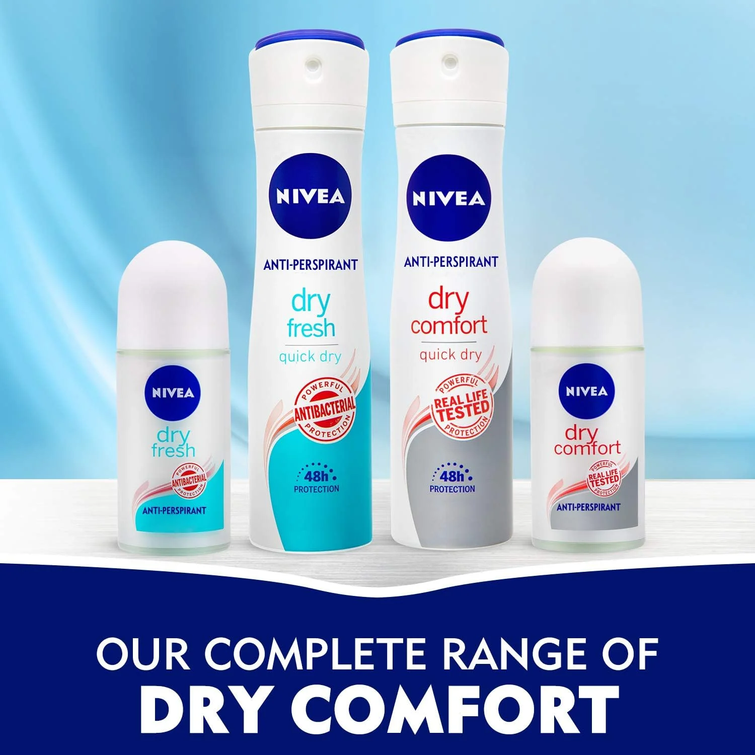 رول ضد تعریق زنانه نیوآ، Dry Comfort Quick Dry، 2x50ml رول ضد تعریق زنانه نیوآ، Dry Comfort Quick Dry، 2x50ml