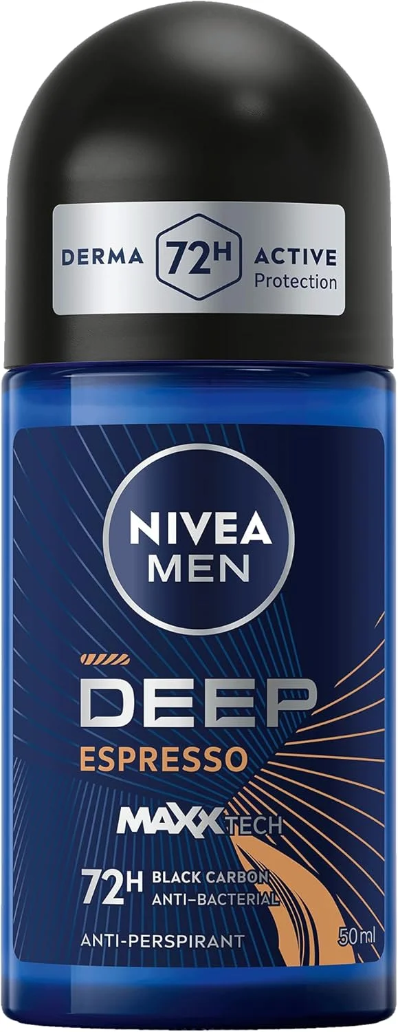 رول ضد تعریق مردانه نیوآ مدل DEEP Black Carbon Antibacterial، با رایحه اسپرسو، 2x50 میلی لیتر رول ضد تعریق مردانه نیوآ مدل DEEP Black Carbon Antibacterial، با رایحه اسپرسو، 2x50 میلی لیتر