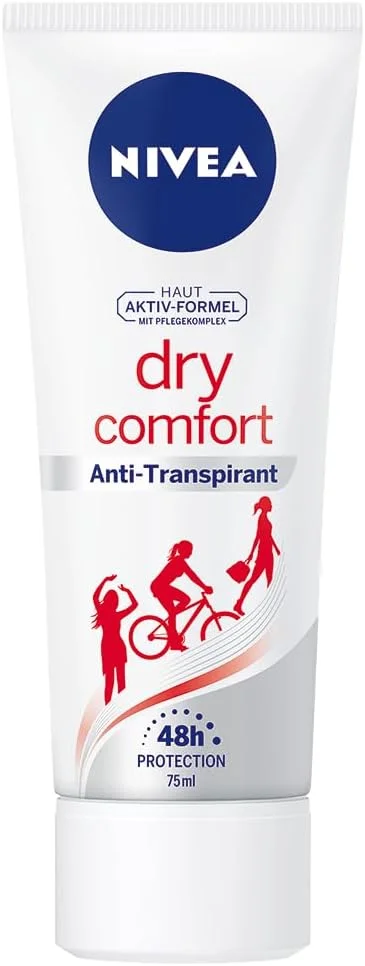 کرم دئودورانت زنانه نیوآ Dry Comfort، محافظت ضد تعریق، تیوپی، 75 میلی لیتر