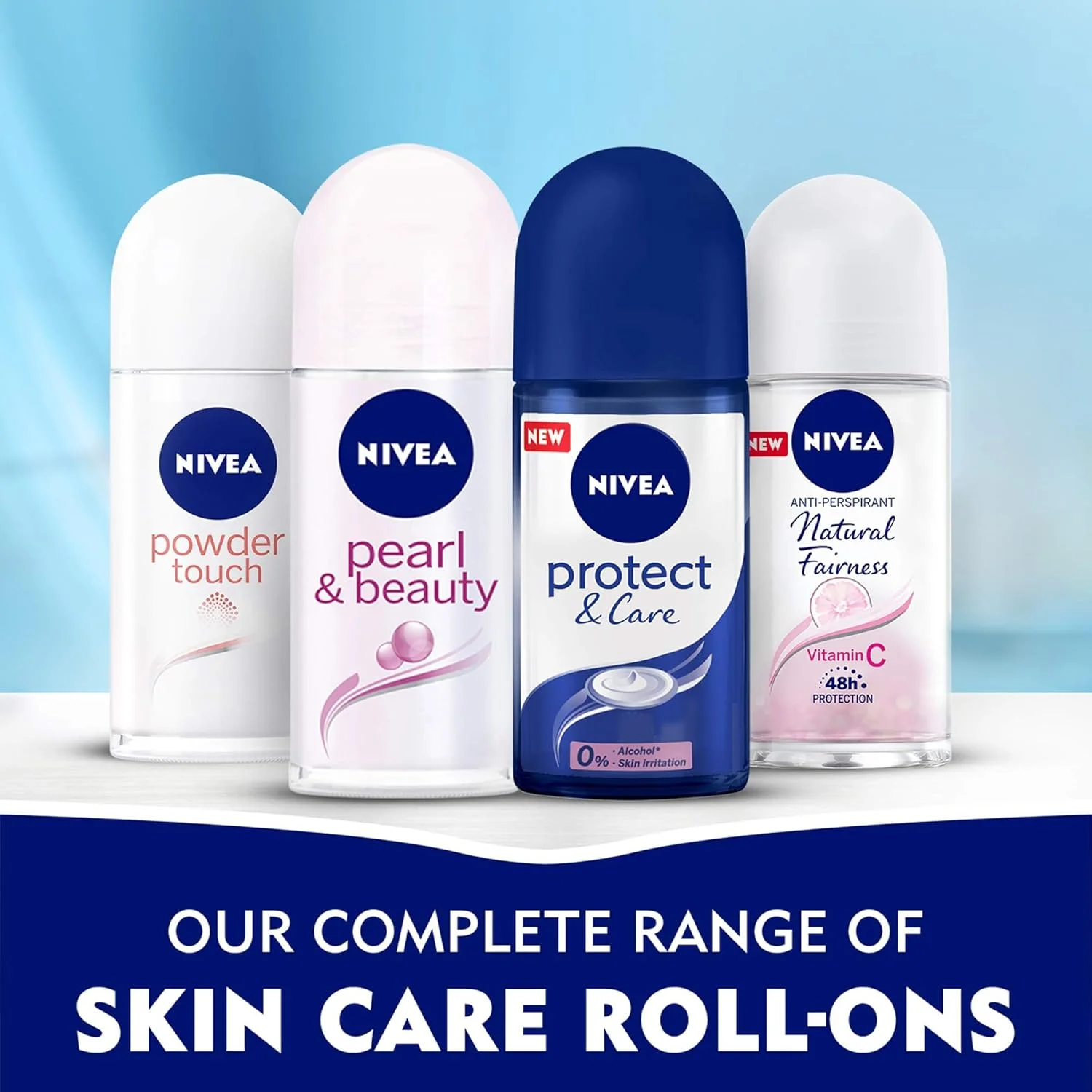 NIVEA Antiperspirant Roll-on for Women, 48h Protection, Natural Radiance, 2x50ml NIVEA Antiperspirant Roll-on for Women, 48h Protection, Natural Radiance, 2x50ml