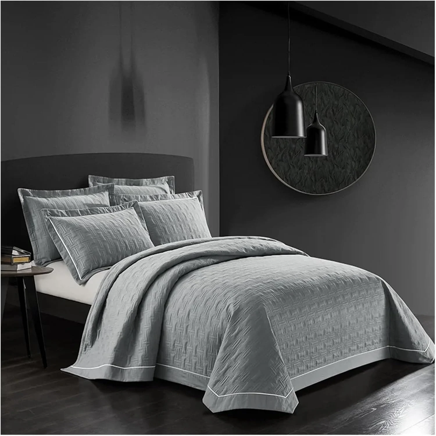 روتختی لوکس پنبهای YIZUFU طرح چهارخانه مناسب تختخواب، روکش تختخواب به سبک اروپایی، روکش تشک لحافی، روتختی ملحفهای روتختی لوکس پنبهای YIZUFU طرح چهارخانه مناسب تختخواب، روکش تختخواب به سبک اروپایی، روکش تشک لحافی، روتختی ملحفهای